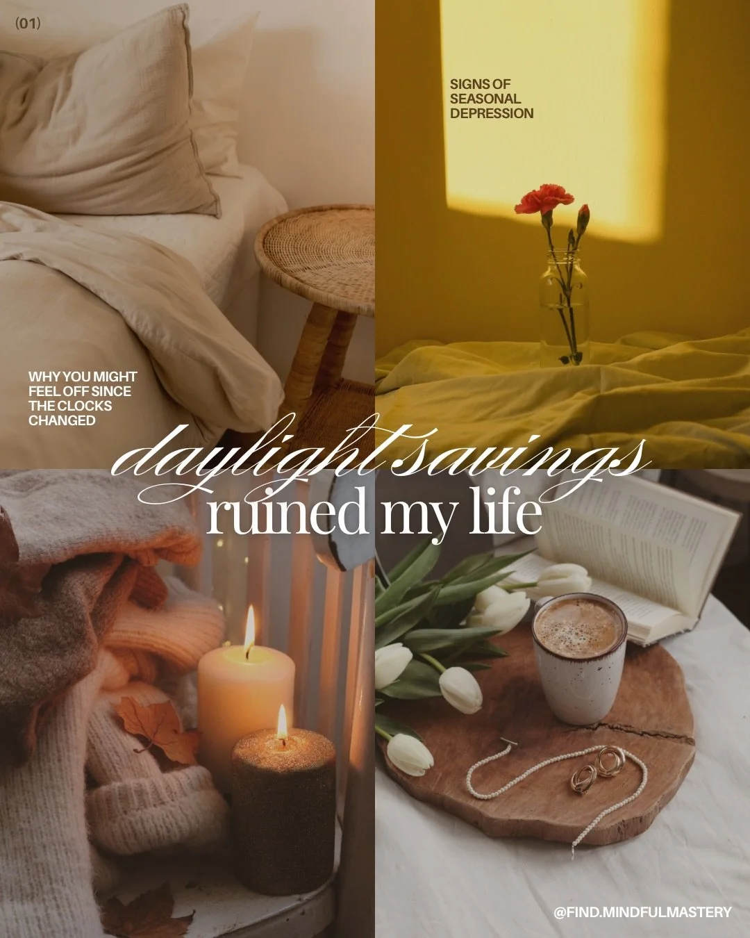 Me trying to pretend daylight savings didn&rsquo;t absolutely body-slam my mood. &mdash; If you&rsquo;ve felt &ldquo;off&rdquo; since the clocks changed&hellip; you&rsquo;re not imagining it. When daylight savings ends, our exposure to natural light 