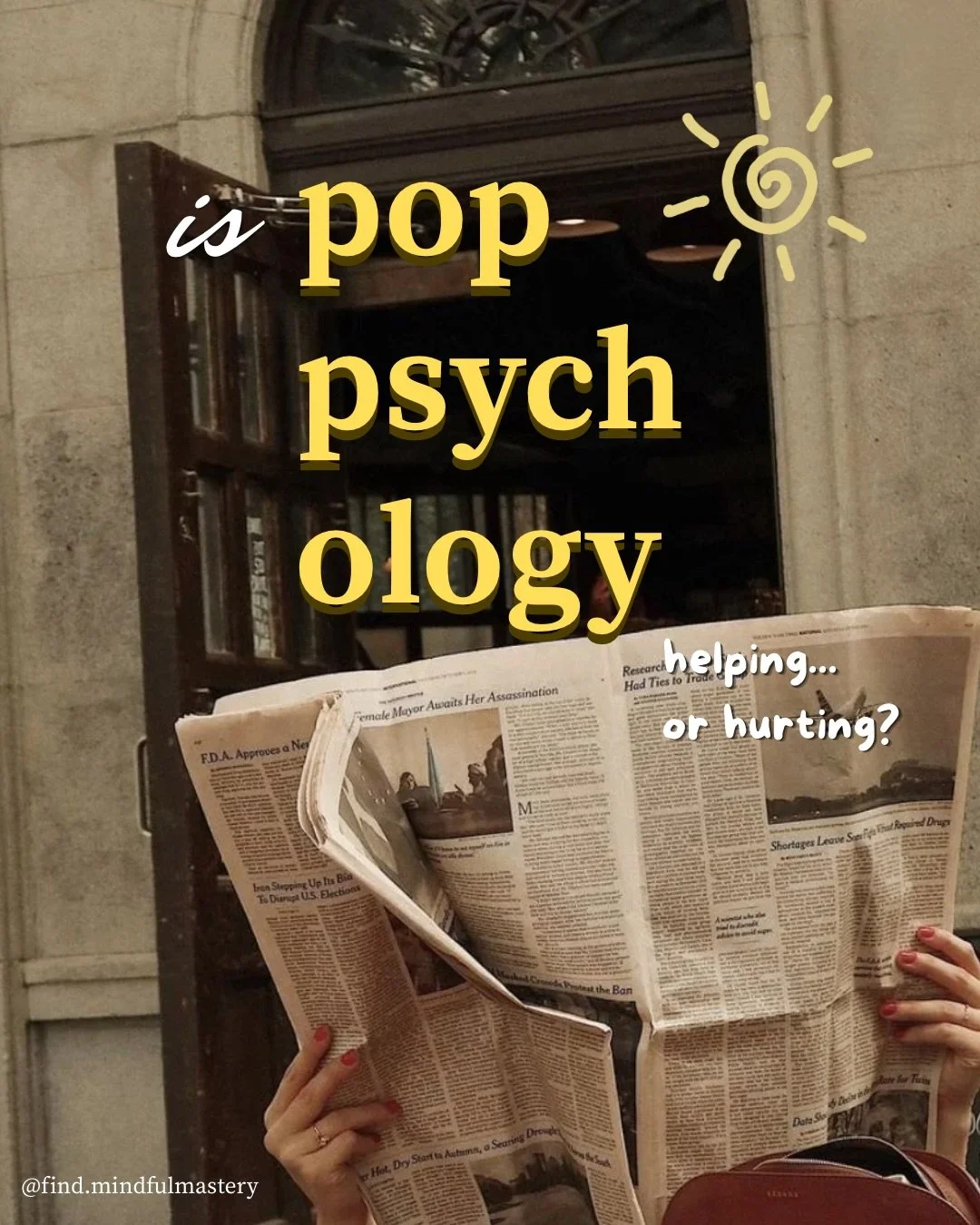 mental health conversations are more mainstream than ever&mdash;and i genuinely think that&rsquo;s a good thing! 

more people recognize symptoms, seek therapy, and feel less alone because they&rsquo;re seeing mental health discussed openly.

the dow