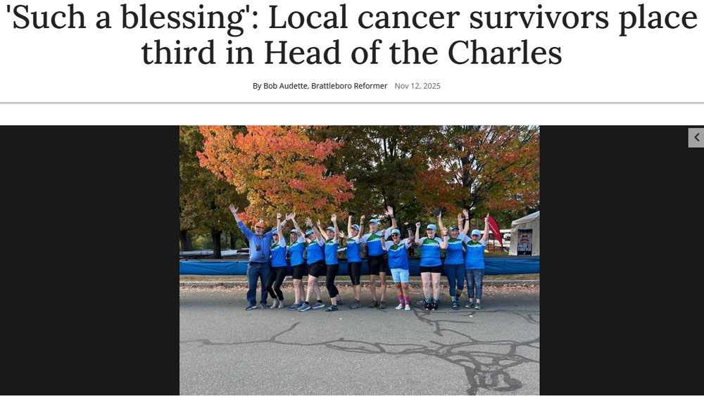 UVRF/CReW - 'Such a blessing' 3rd at HOCR '25 - Brattleboro Reformer 11/2025 - Article