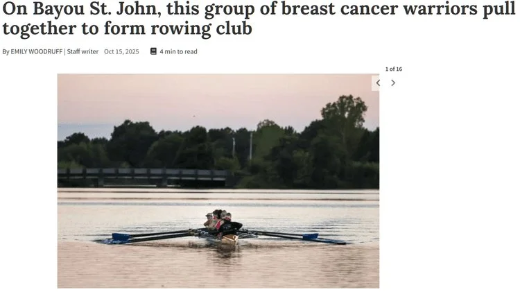 Survivor Rowing Club NOLA - nola.com, 10/2025 - Article