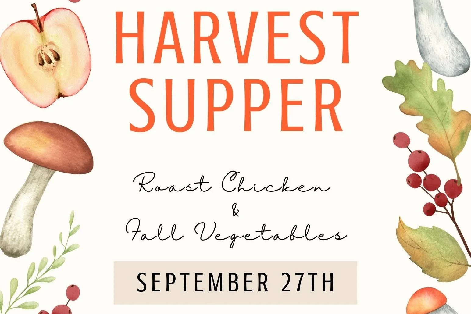 Harvest Supper @ Halcyon Grange #345