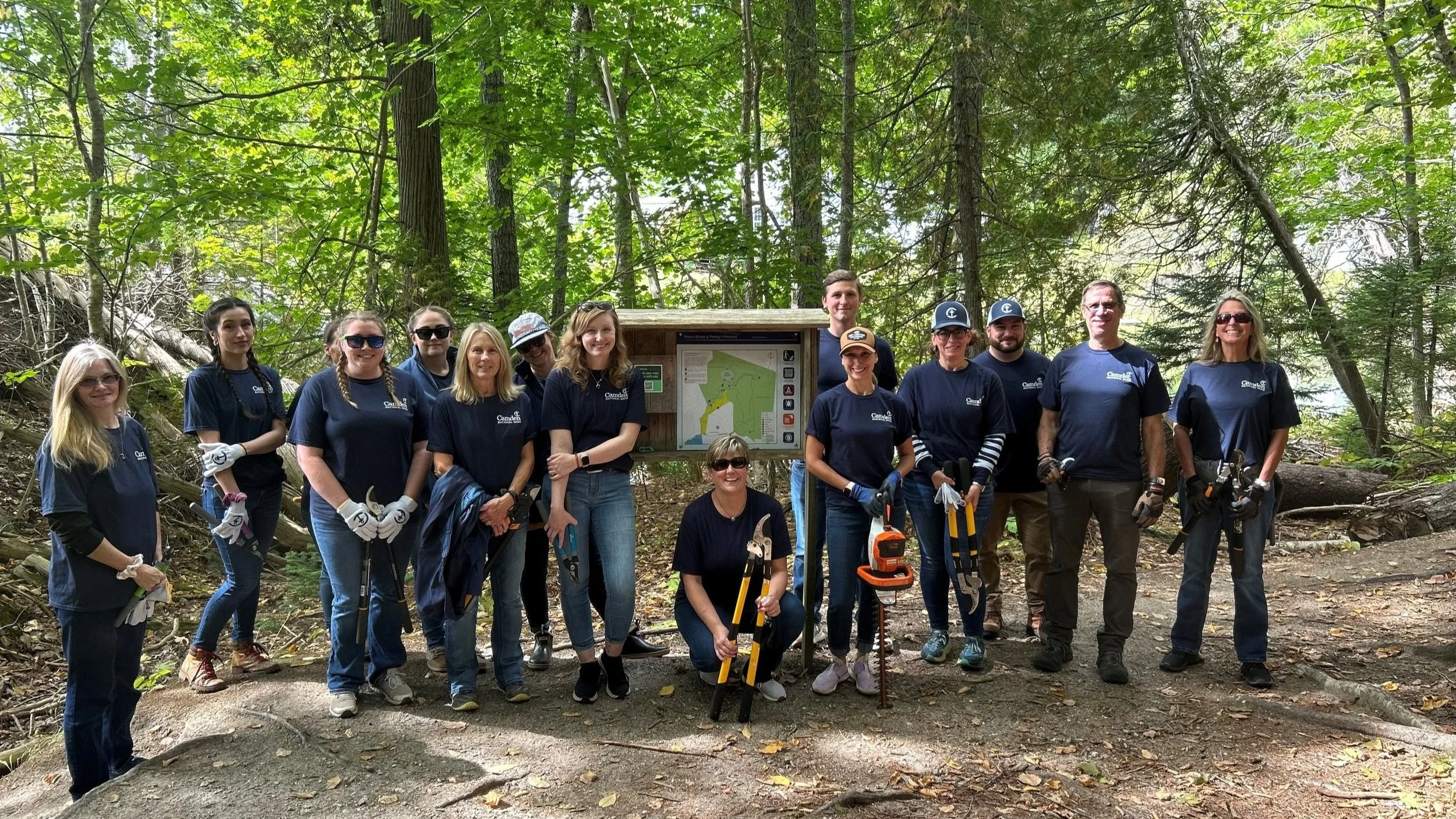 Celebrating 150 years, Camden National fans out for volunteer projects