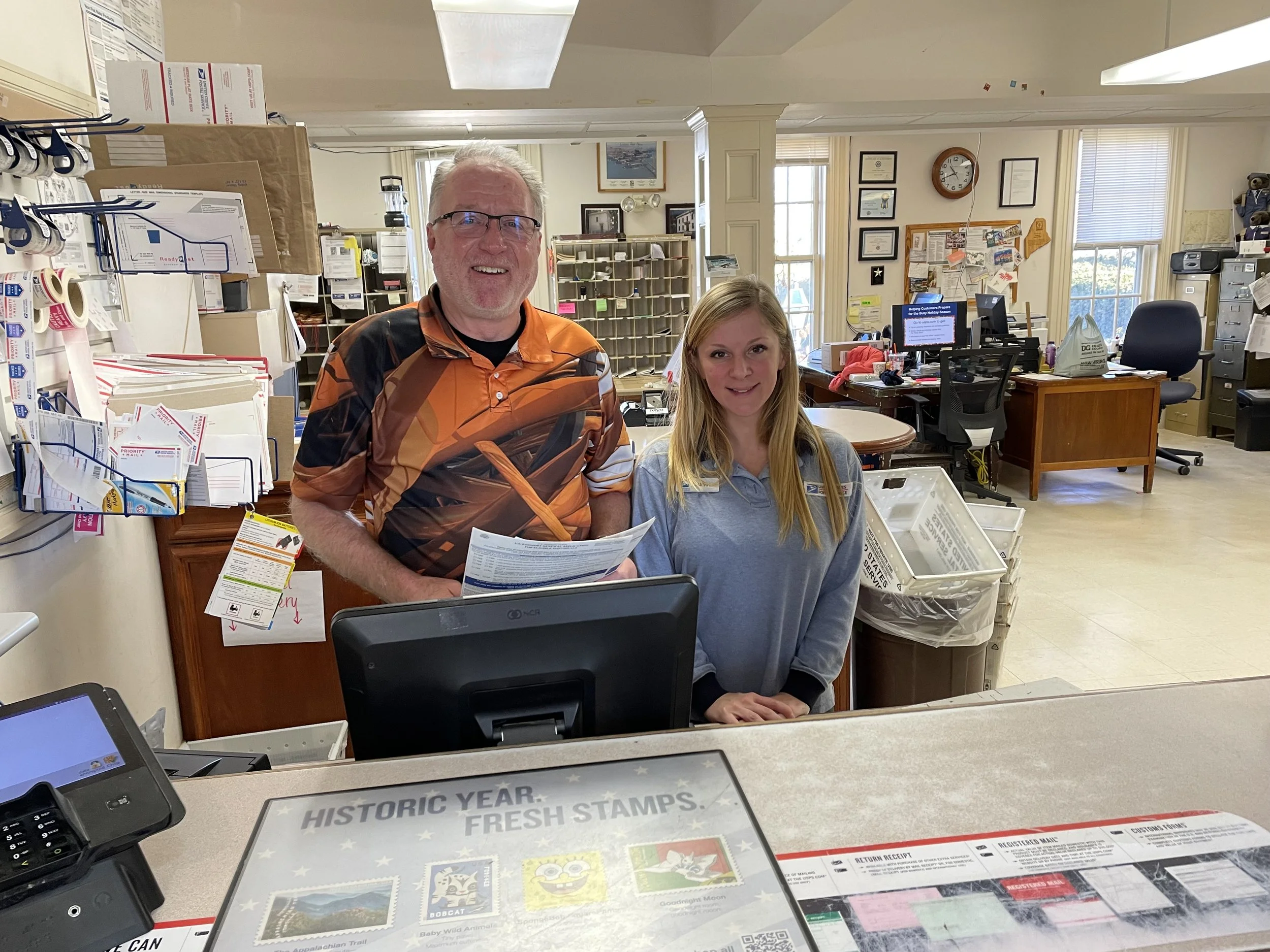 Beloved Castine postmaster–and the king of passports–reflects on career as retirement nears