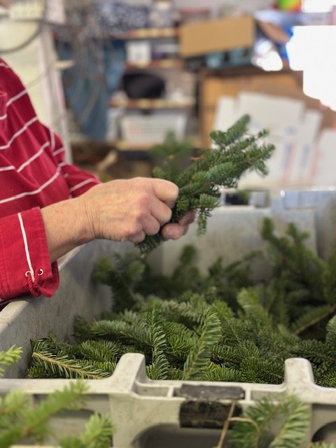 Local wreath makers get busy. For some, it’s a craft handed down five generations.