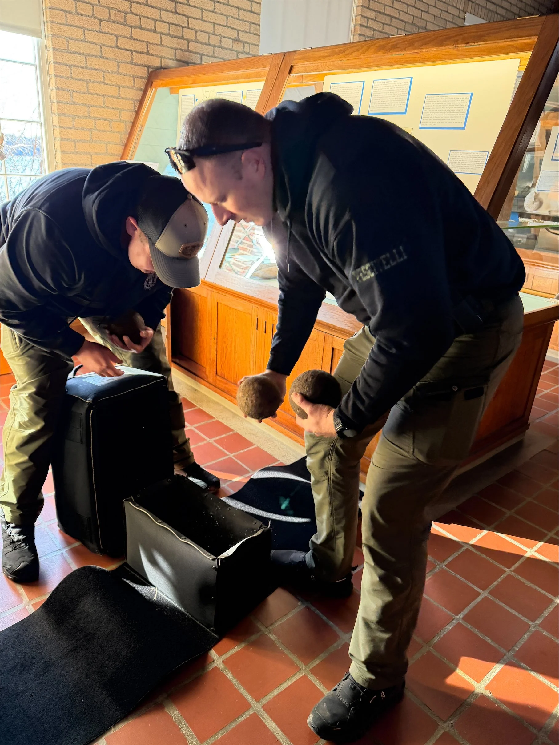 Blast from the past: Bomb squad inspects Castine’s record number of cannonballs
