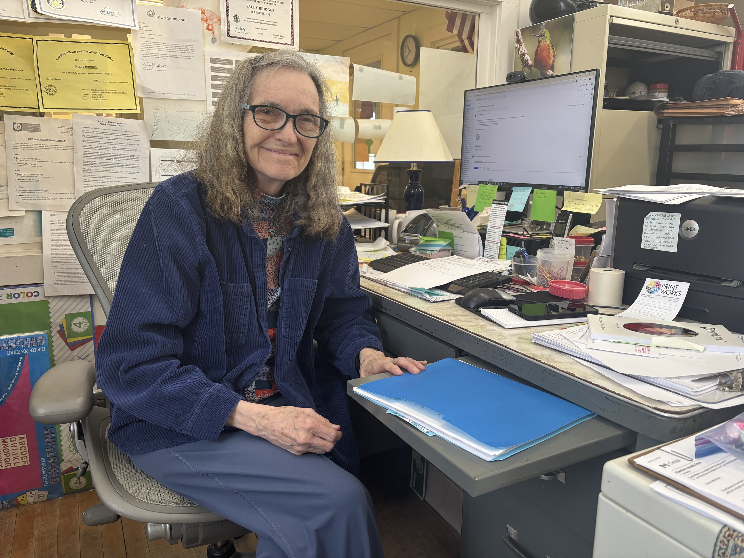 Penobscot town clerk retiring from job she never thought she’d have