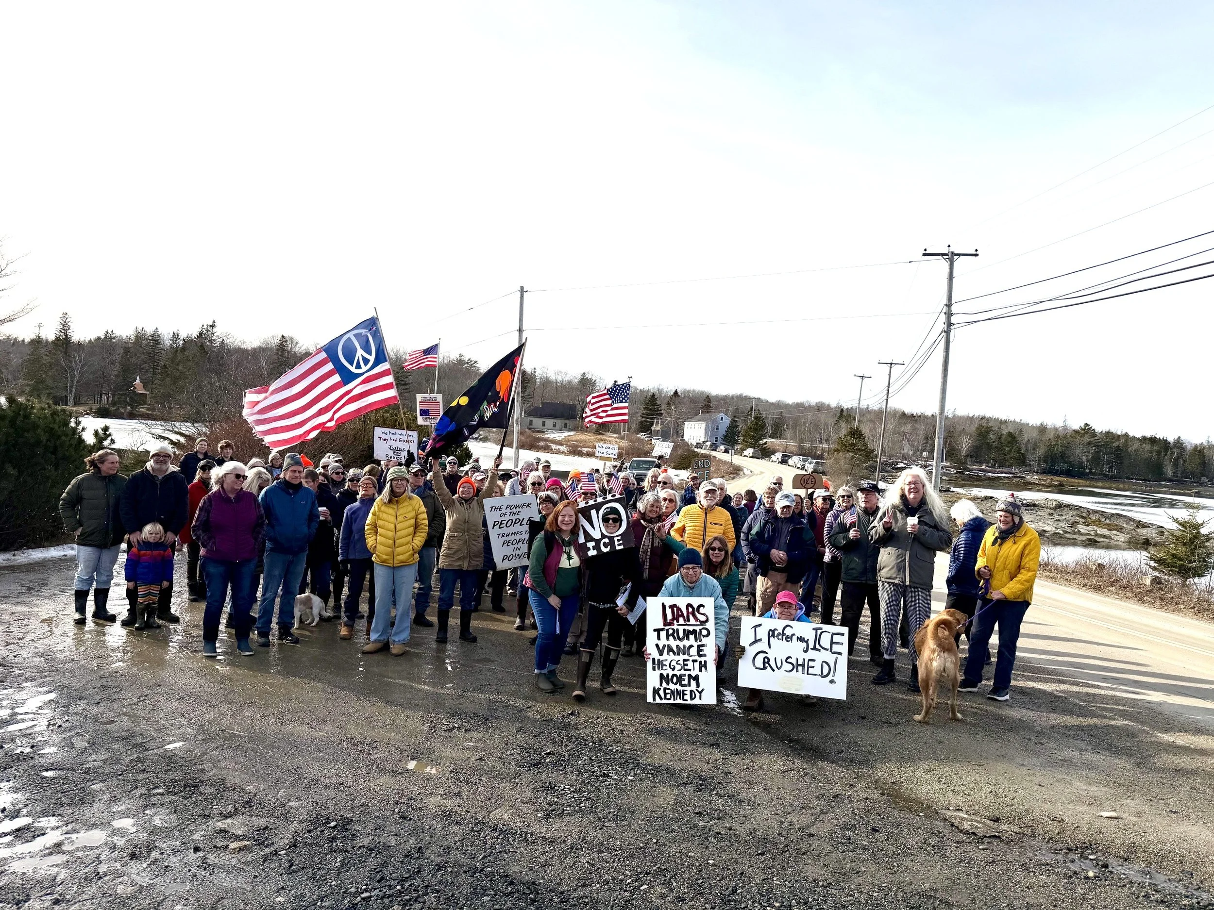 No Kings Rally: Deer Isle