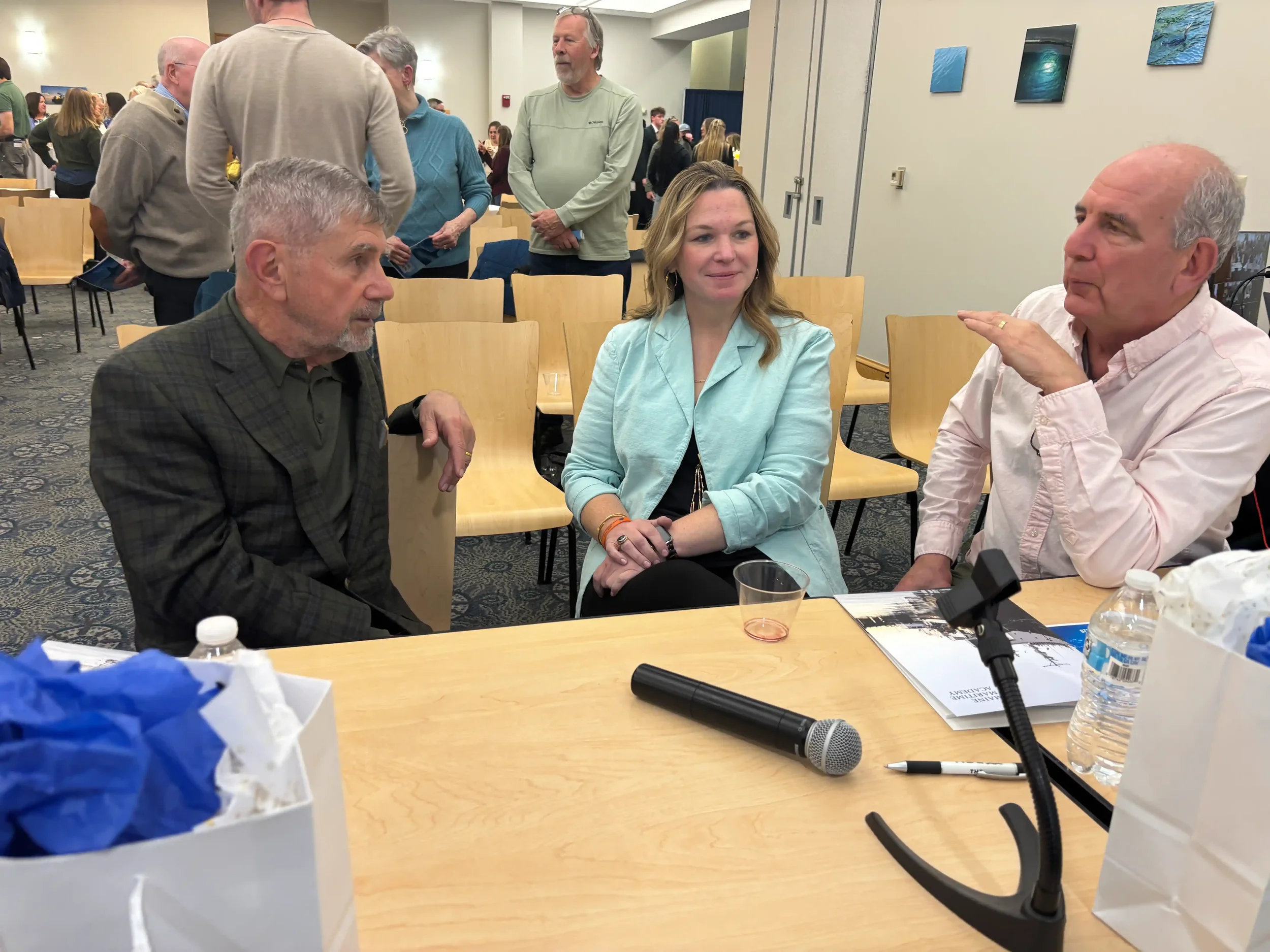 Judges Steve Hindy, Jamie MacNair and Dan Leader.