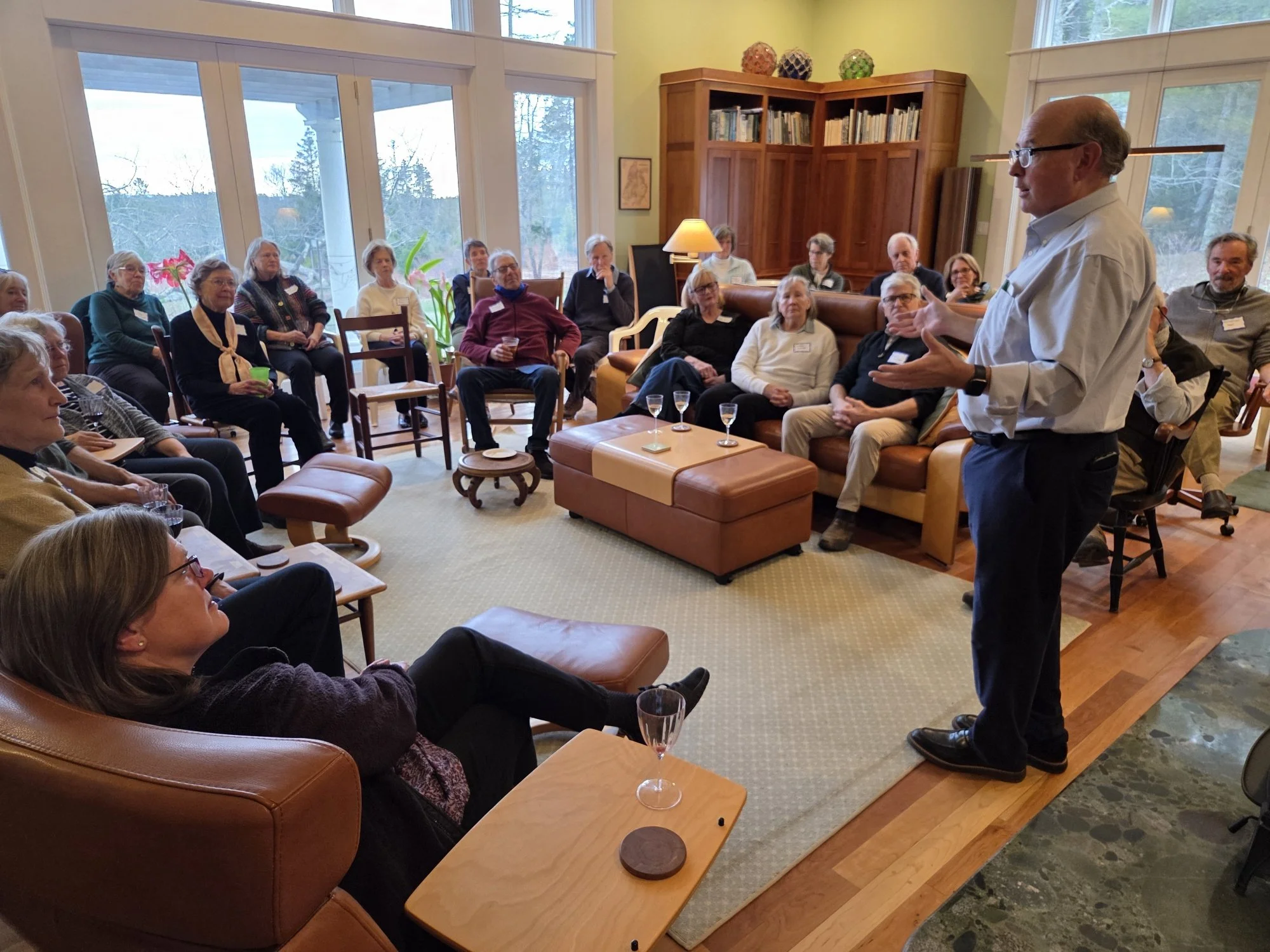 Brooksville couple hosts Congressional candidate Matt Dunlap for campaign event