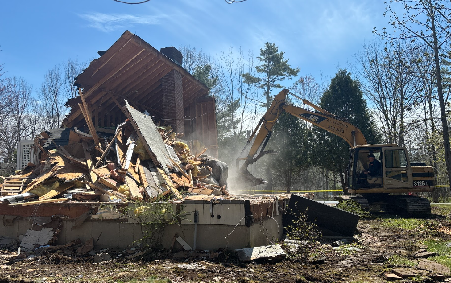 Open floor plan: With no takers, library demolishes house offered for free