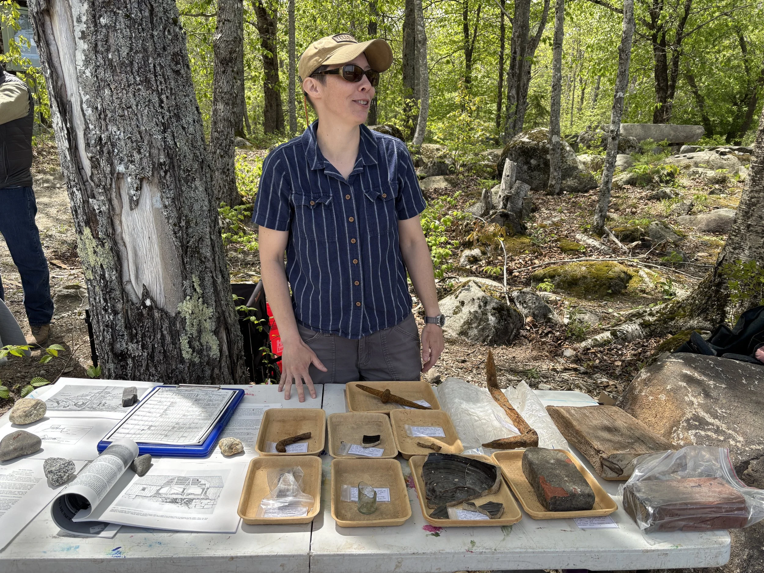 Archeological finds on display.