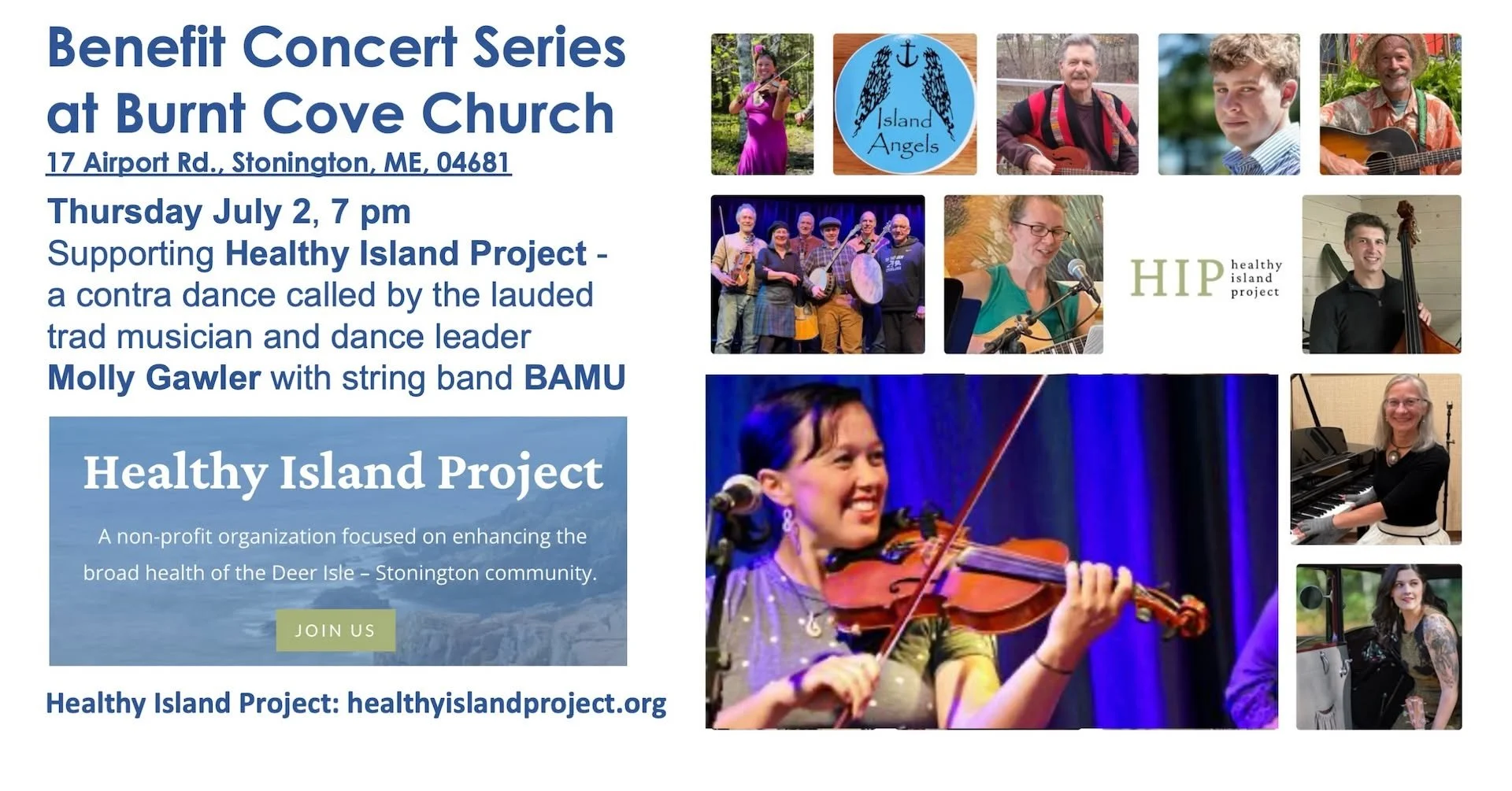 Contra Dance Benefit for Healthy Island Project