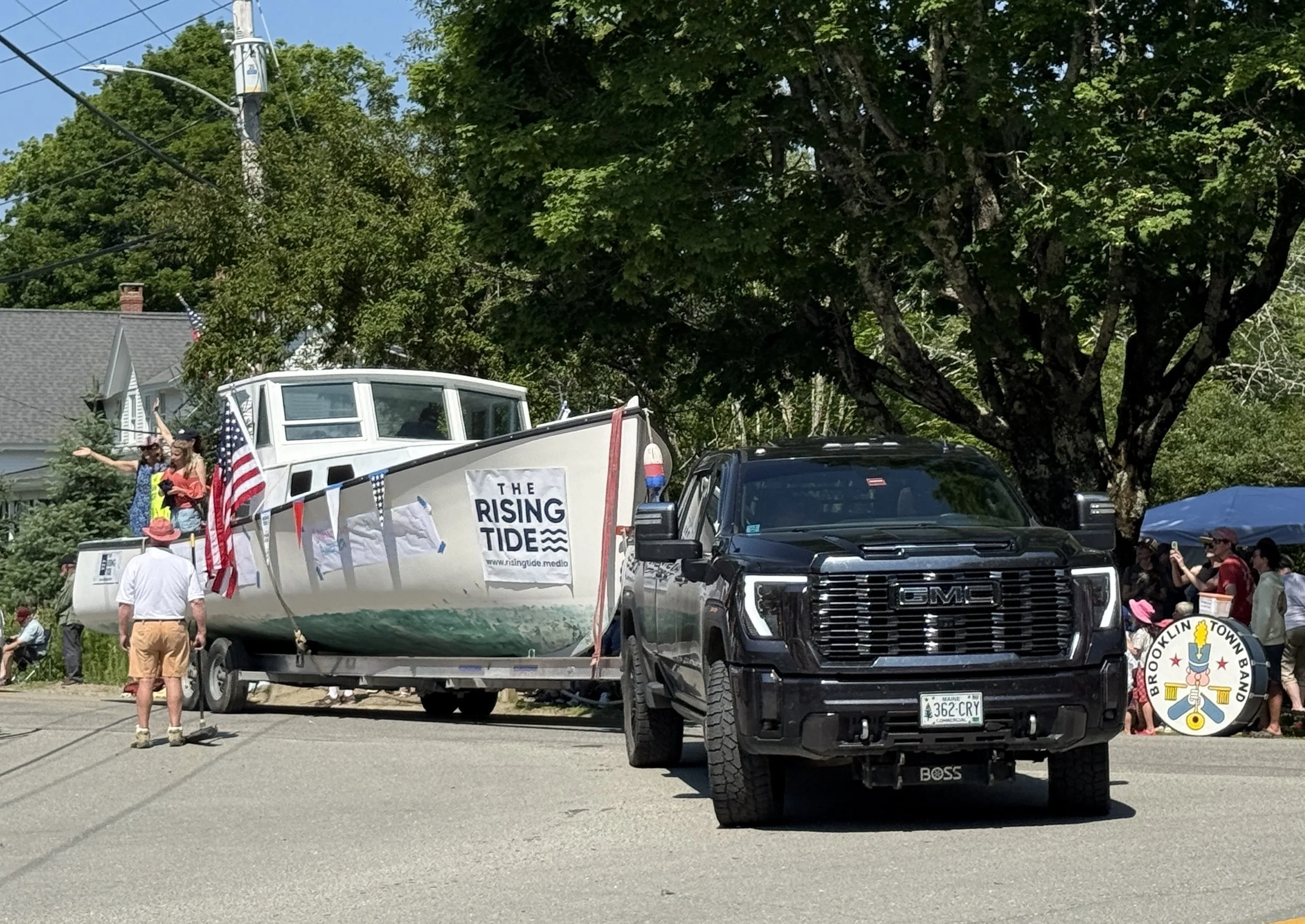 The Rising Tide float at the Brooklin parade.