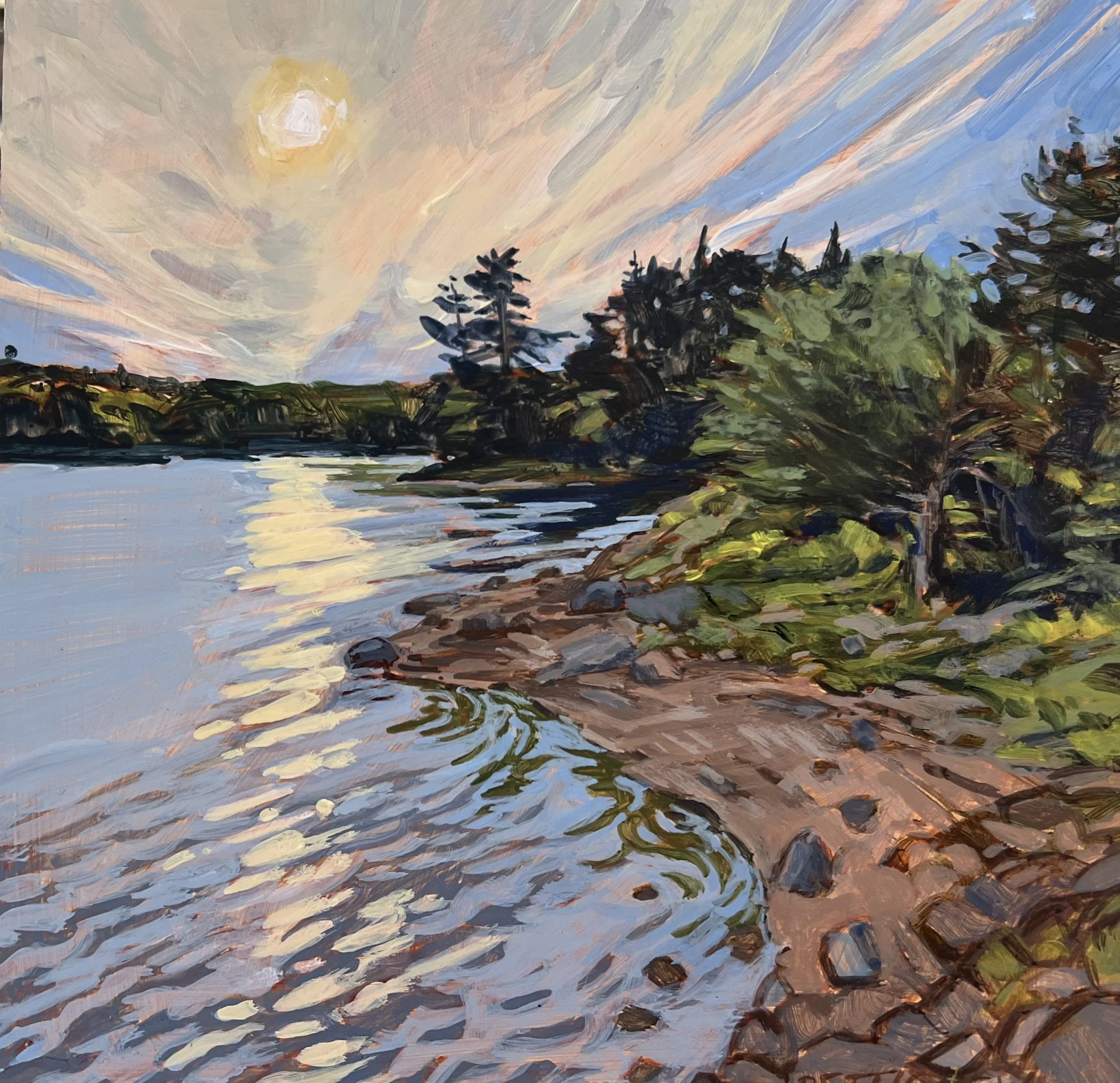 Hazy Sky over the Salt Pond, Patricia Pettigrew