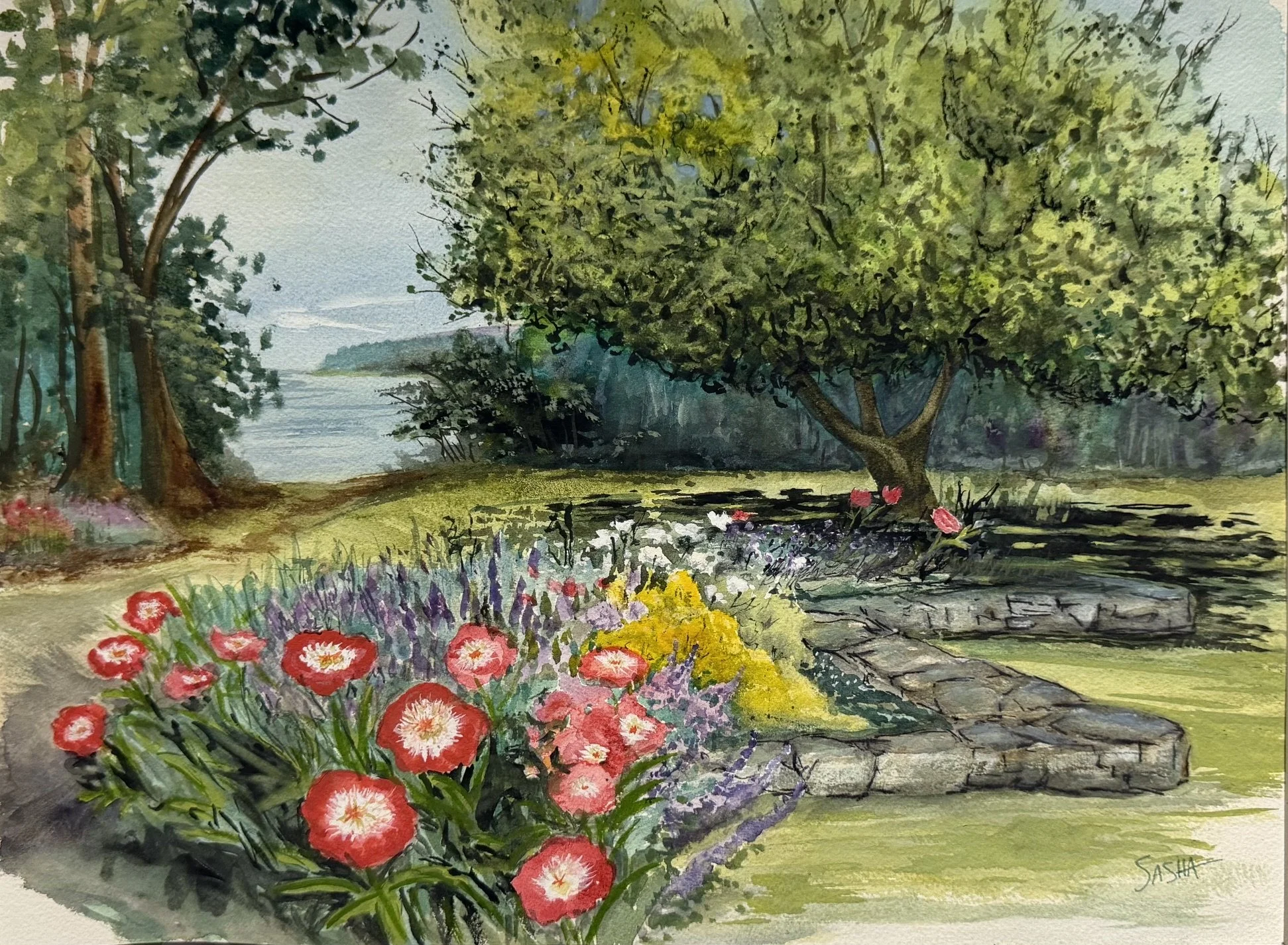Peonies by the Sea, Sasha Gross