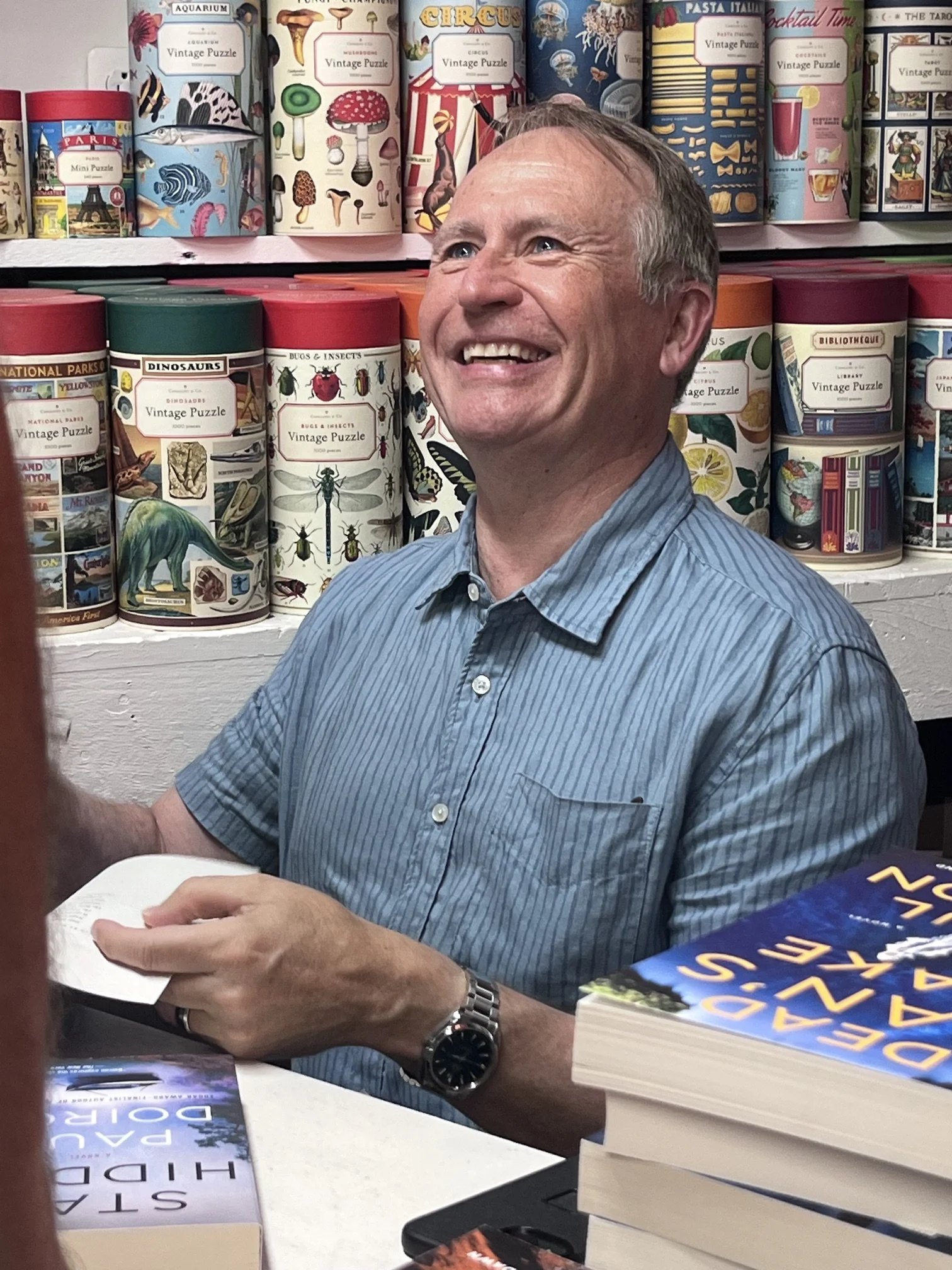 Paul Doiron draws crowd for Brooklin book signing