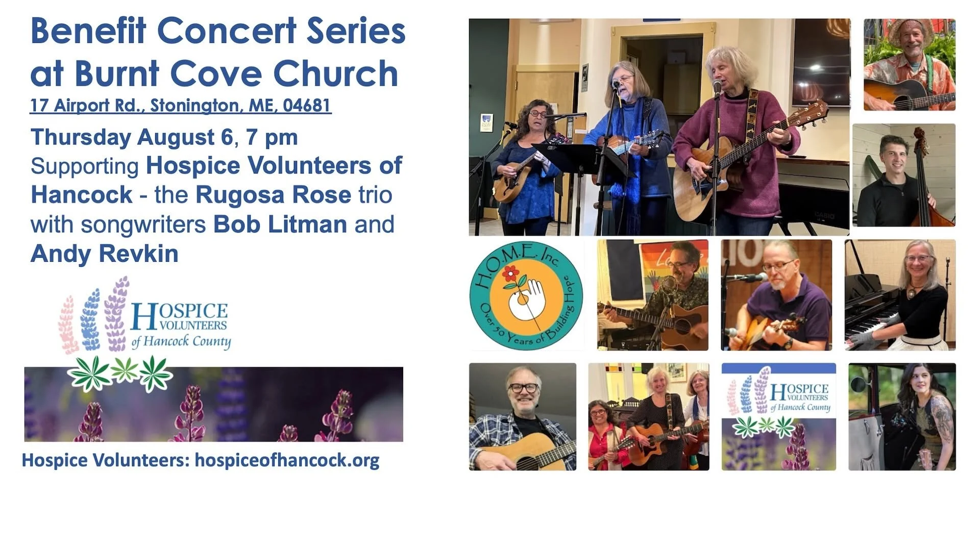Benefit Series at Burnt Cove Chapel