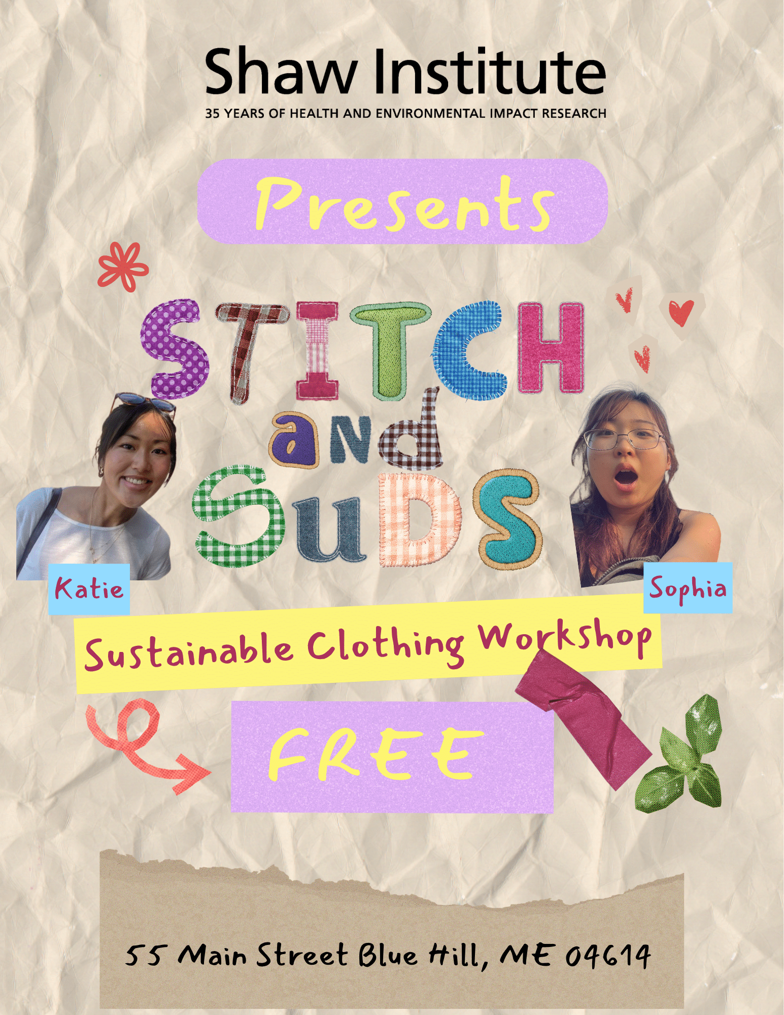 Stitch and Suds: A Sustainable Clothing Workshop