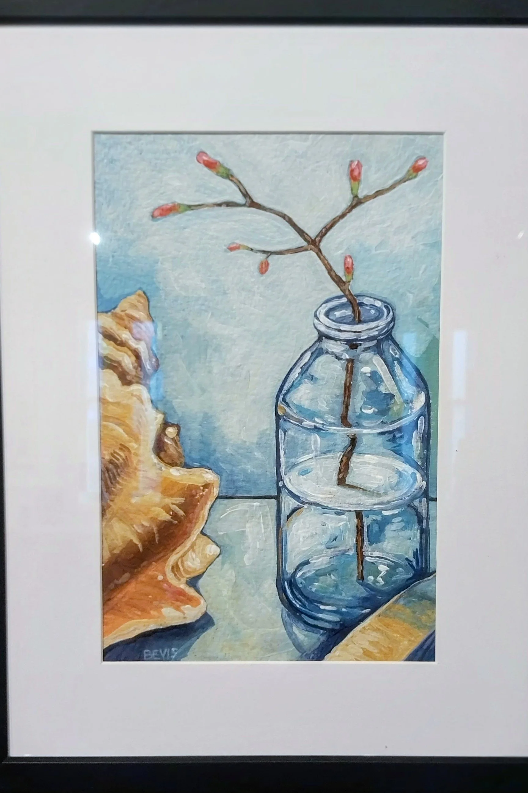 Shell and water painting, Leslie Bevis