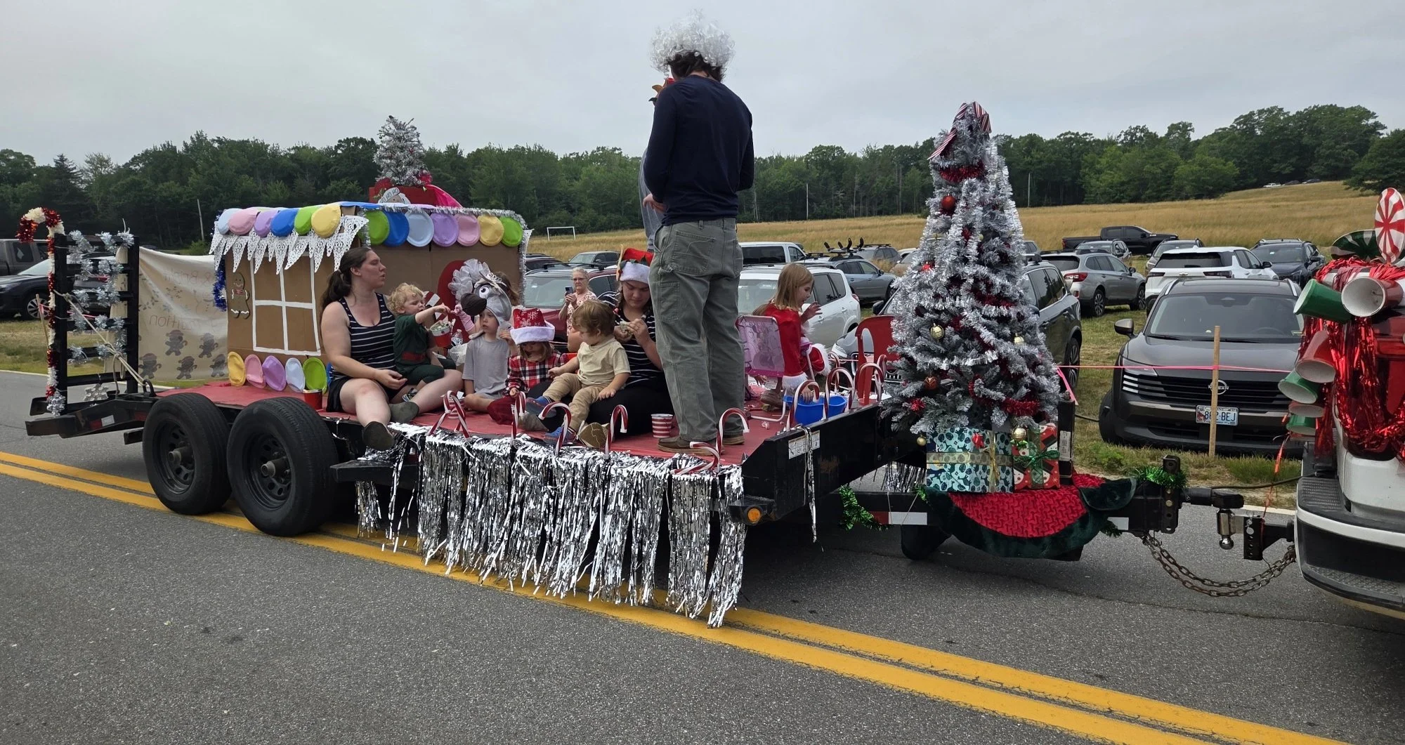 Christmas float in August? Why not? Photo by John Epstein.
