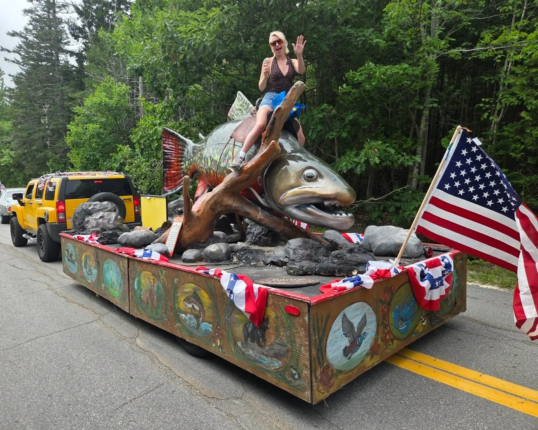 Giant brook trout with a saddle. Photo by John Epstein.