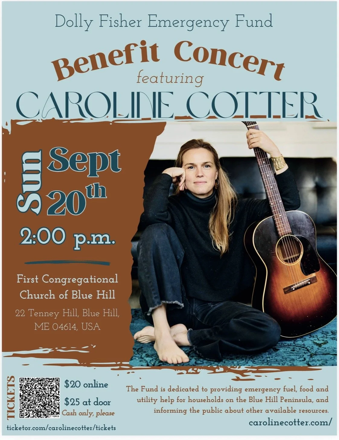 Caroline Cotter Benefit Concert for Dolly Fisher Emergency Fund