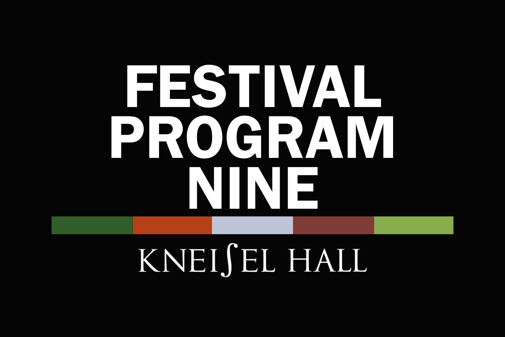 Kneisel Hall Chamber Music Festival: Katarina String Quartet 