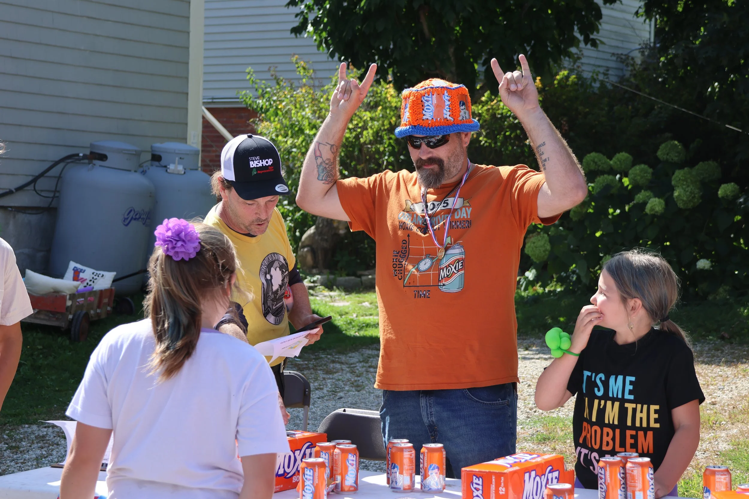 ‘Just open and chug,’ at the Moxie drinking contest