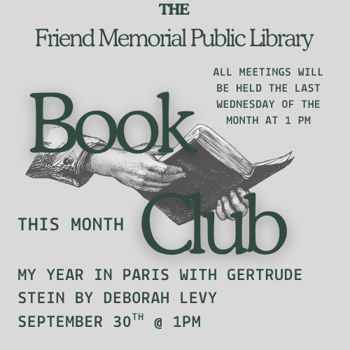 Brooklin Reads Book Group Discussion