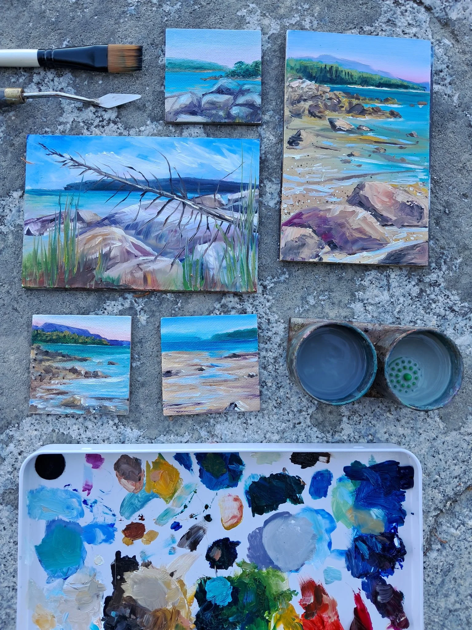 Popular Maine YouTuber paints landscapes of Blue Hill