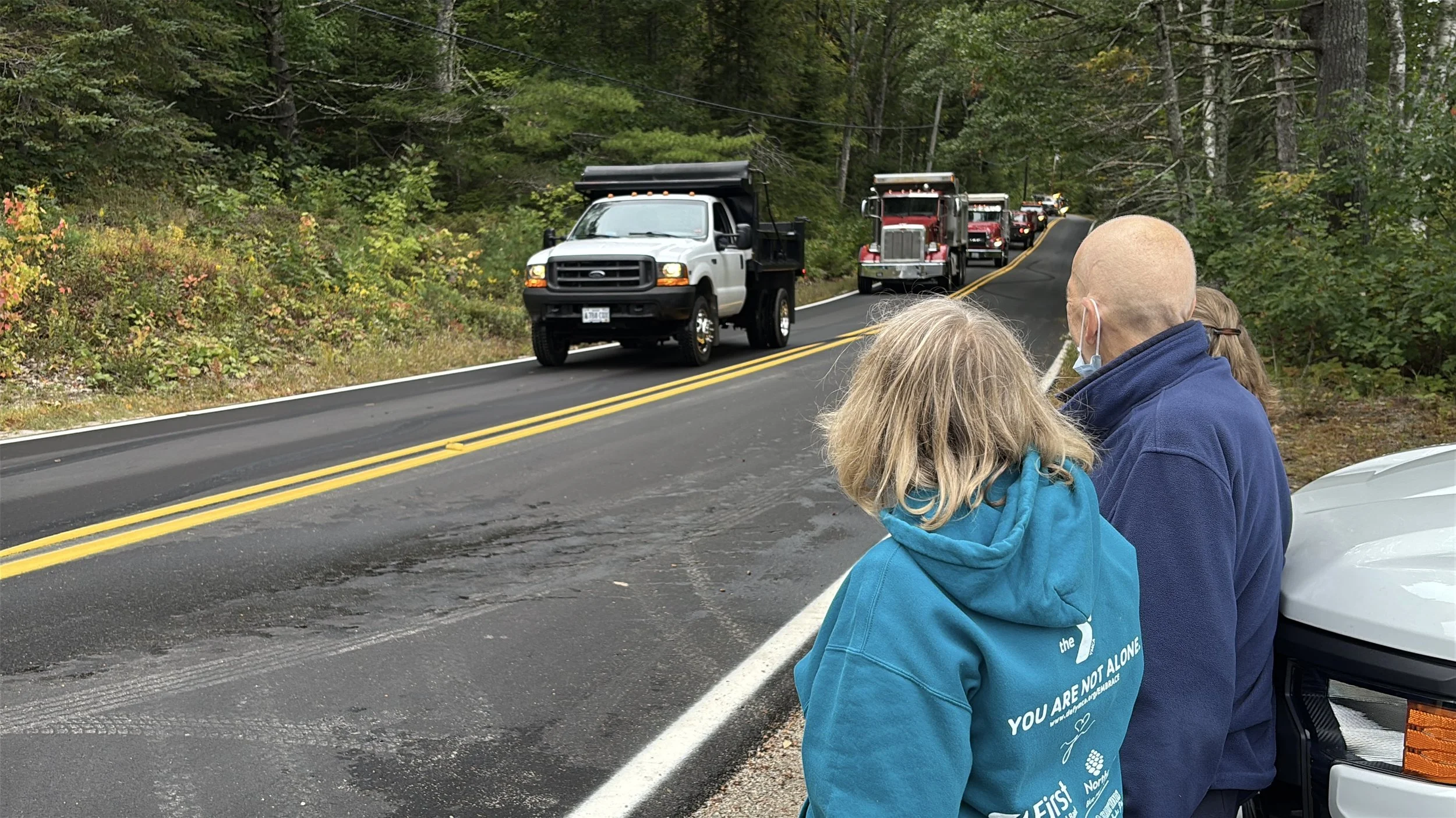Brooksville man welcomed home with 110-vehicle truck convoy