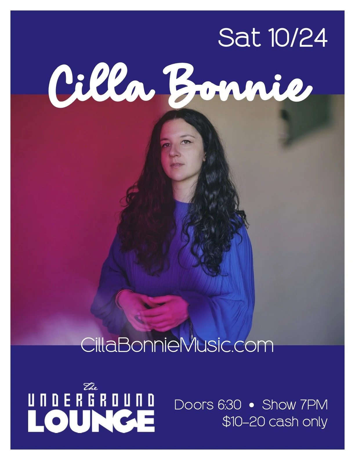 Cilla Bonnie and her Band at The Underground Lounge