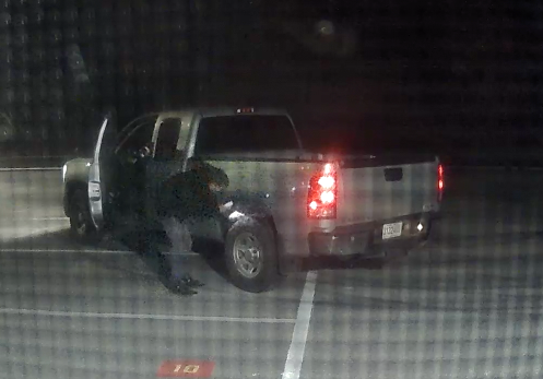 U-TURN: Truck doing donuts defaces fire station parking lot