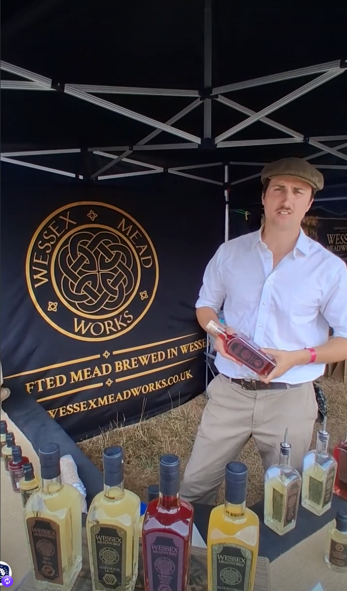 We won a Taste Of The West Gold award for our Blackberry and Apple Mead!
