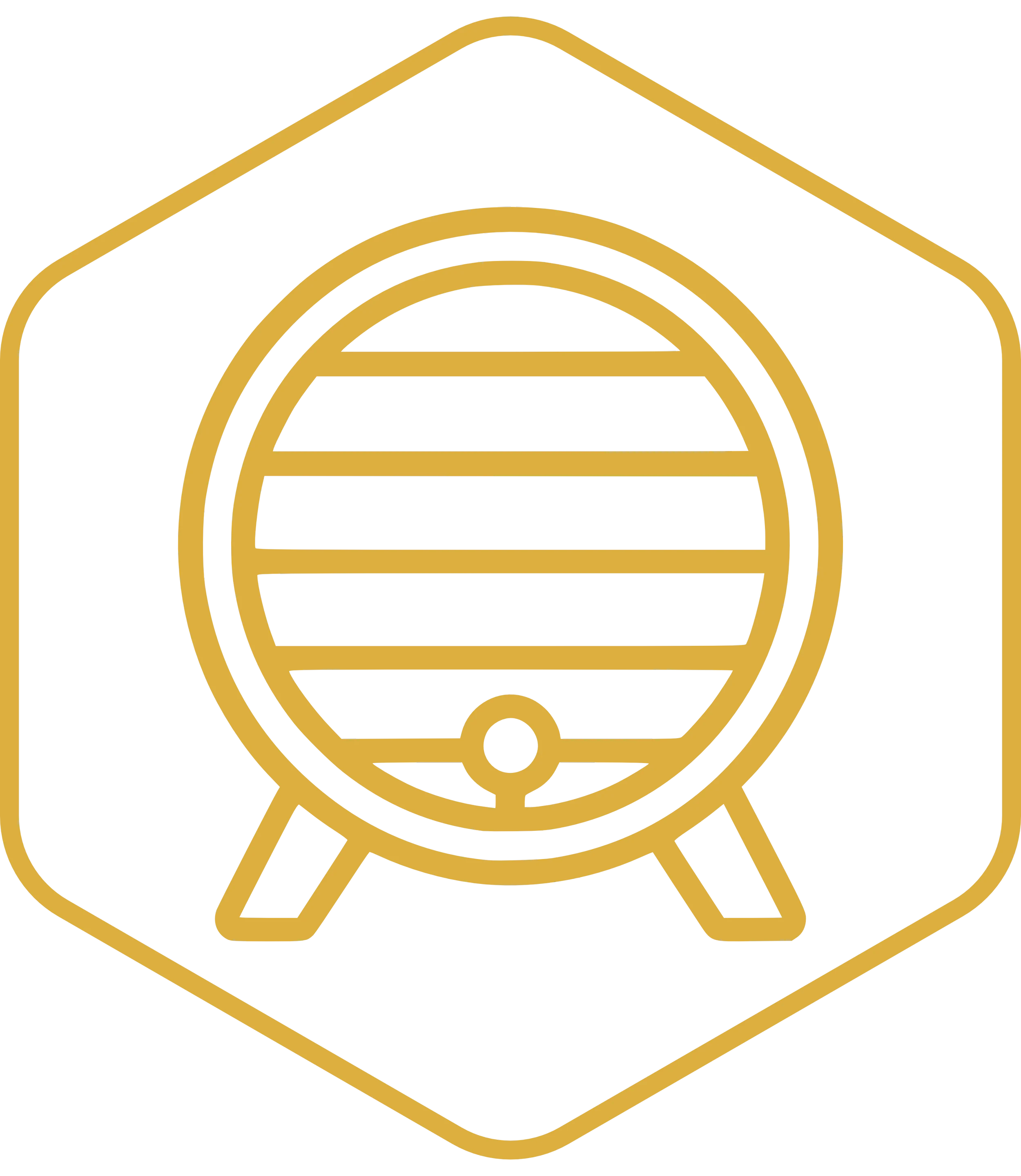 Line drawing of agining barrel, diagram part 5.