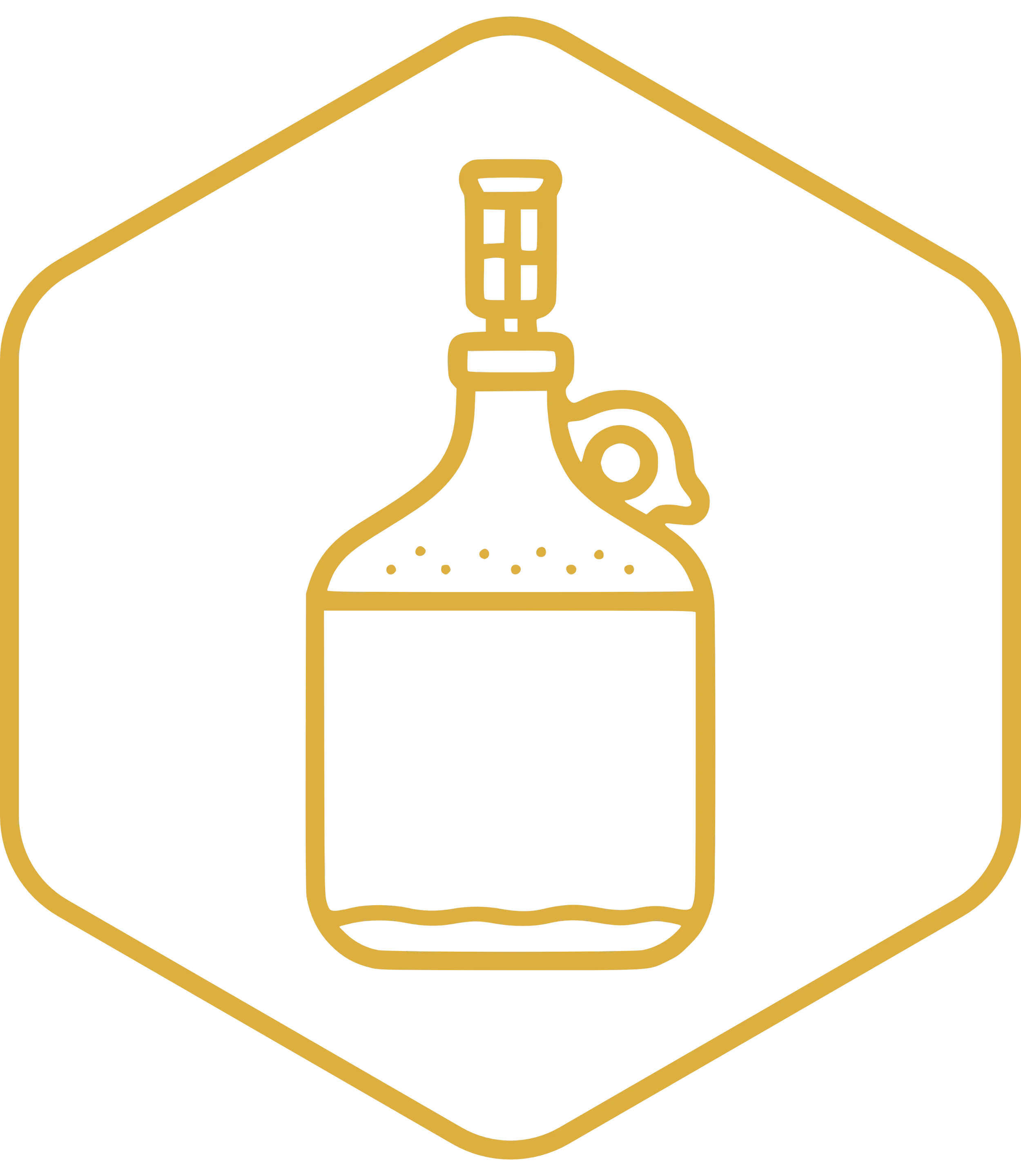 Line drawing of mead fermenting in glass jar, diagram part 4.
