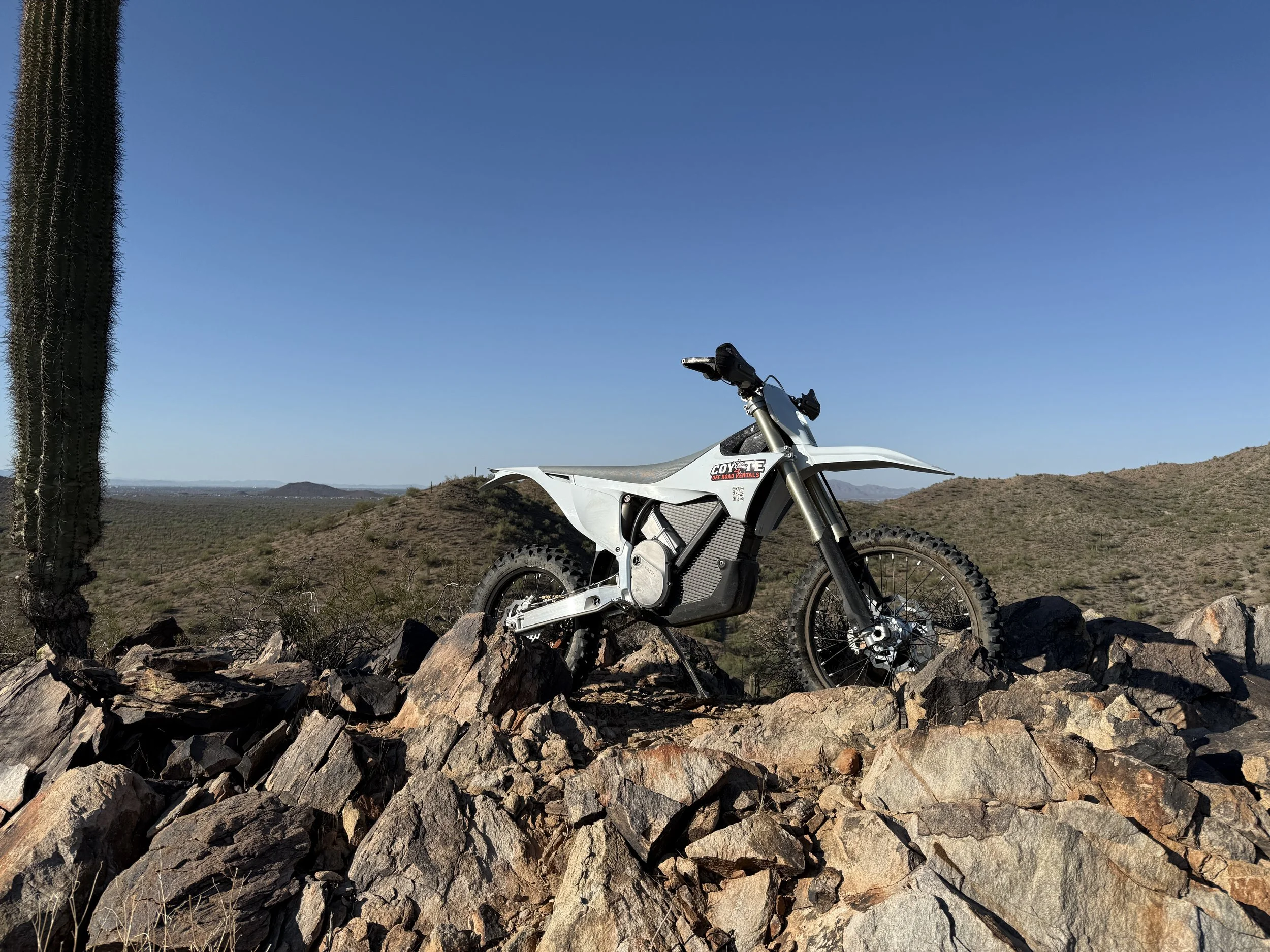 Stark Varg AZ on a hill