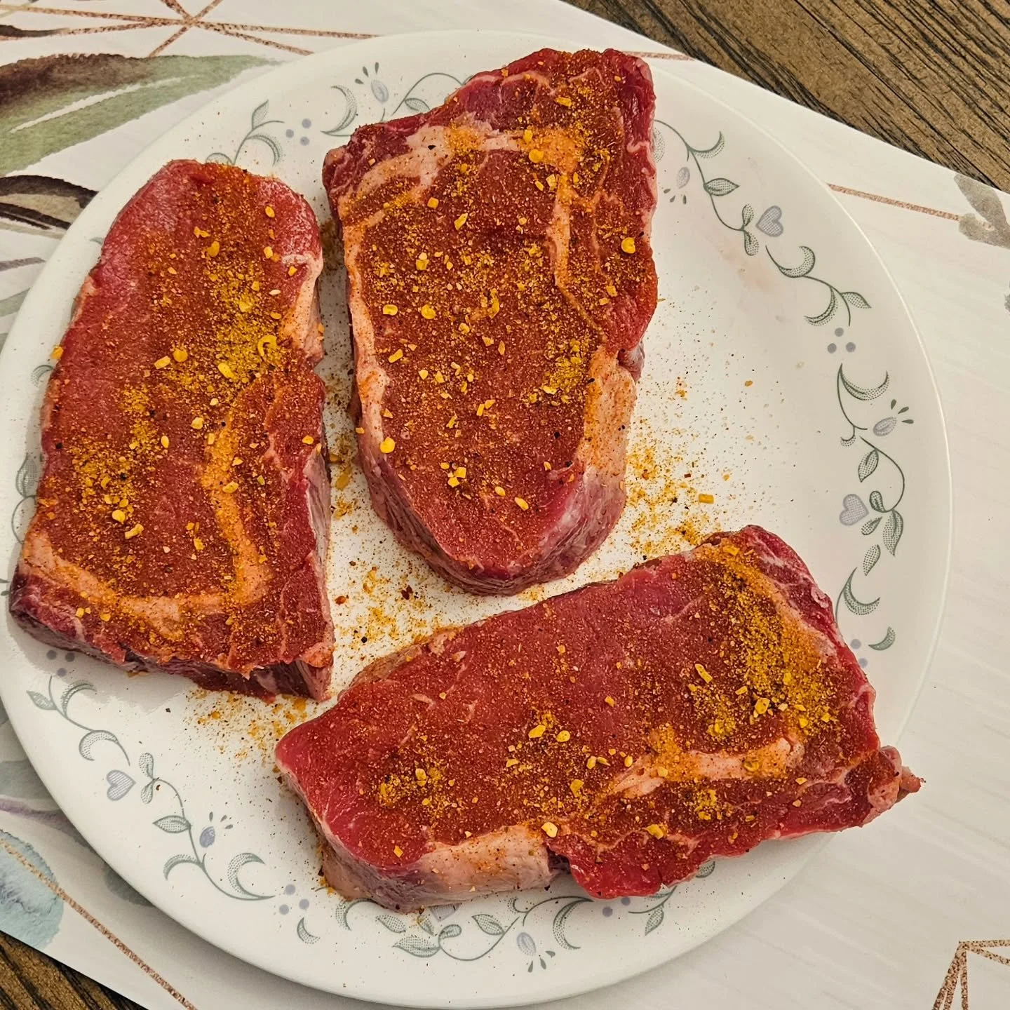 Restocked Turbo Spice @butcherboysgrocerystore and picked up these grassfed ribeye steaks at the great price of $18.99 per pound. They are on the barbecue now. 
#shoplocal #steakspices