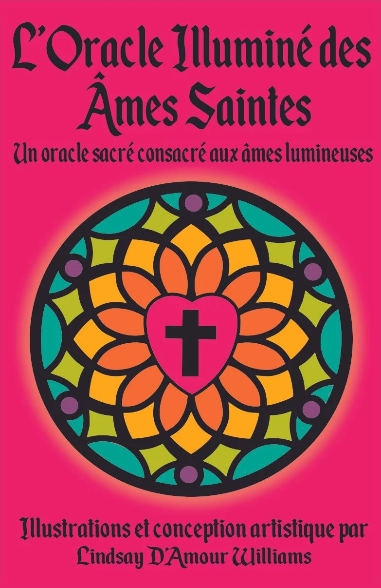 Illuminated Deck of Holy Sould - sacred prayer oracle deck by Lindsay D. Williams featuring luminous saintly iconography and devotional mystical artwork.