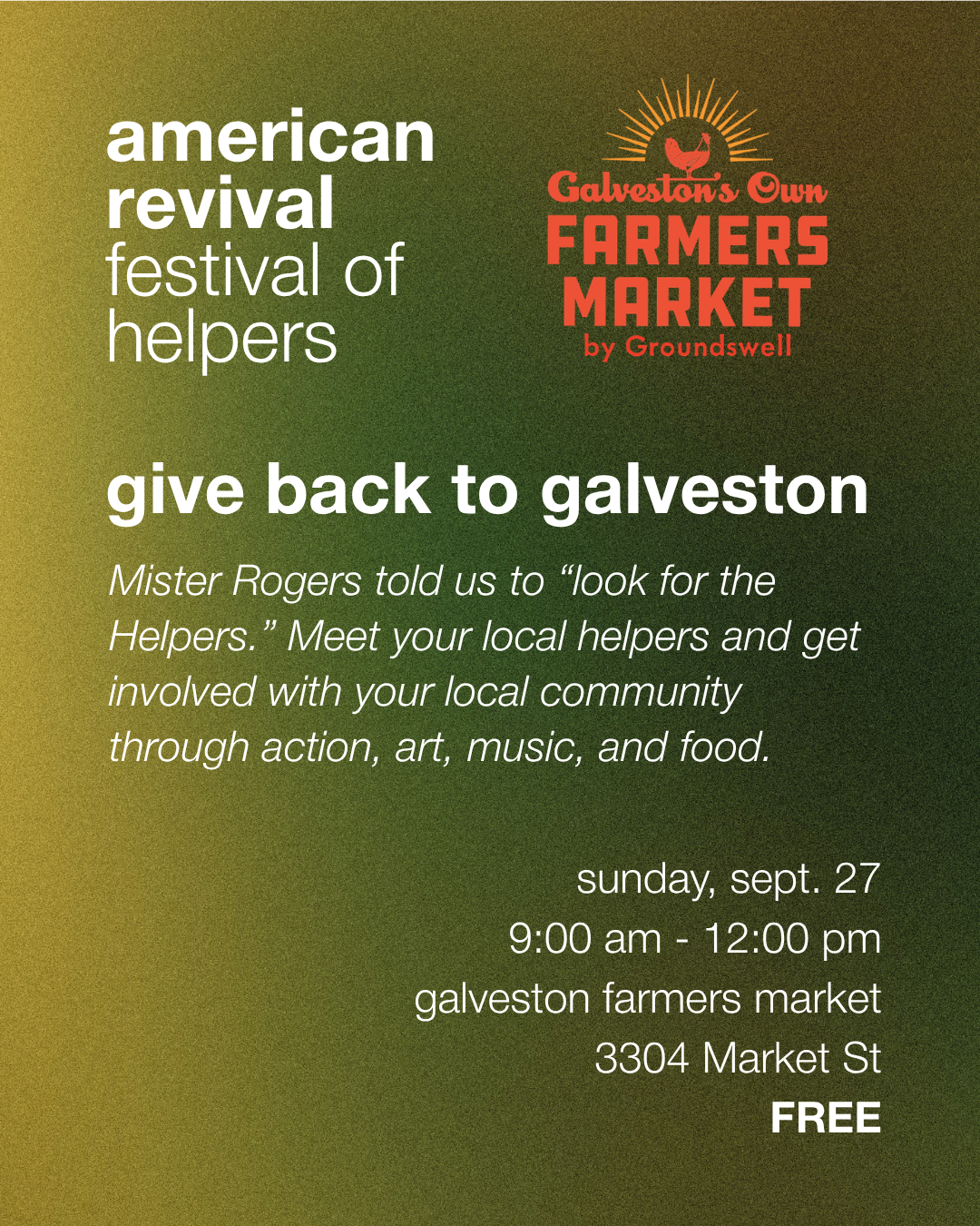 American Revival: Festival of Helpers
