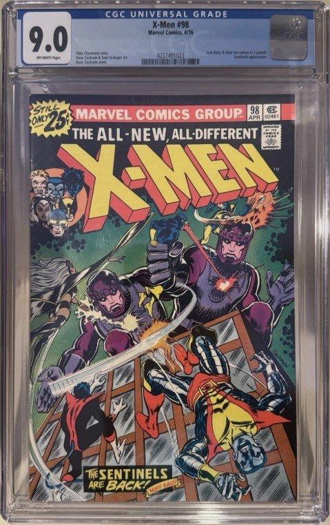 Marvel Comics Uncanny X-Men #98 CGC 9.0 (1976) Sentinels Appearance!