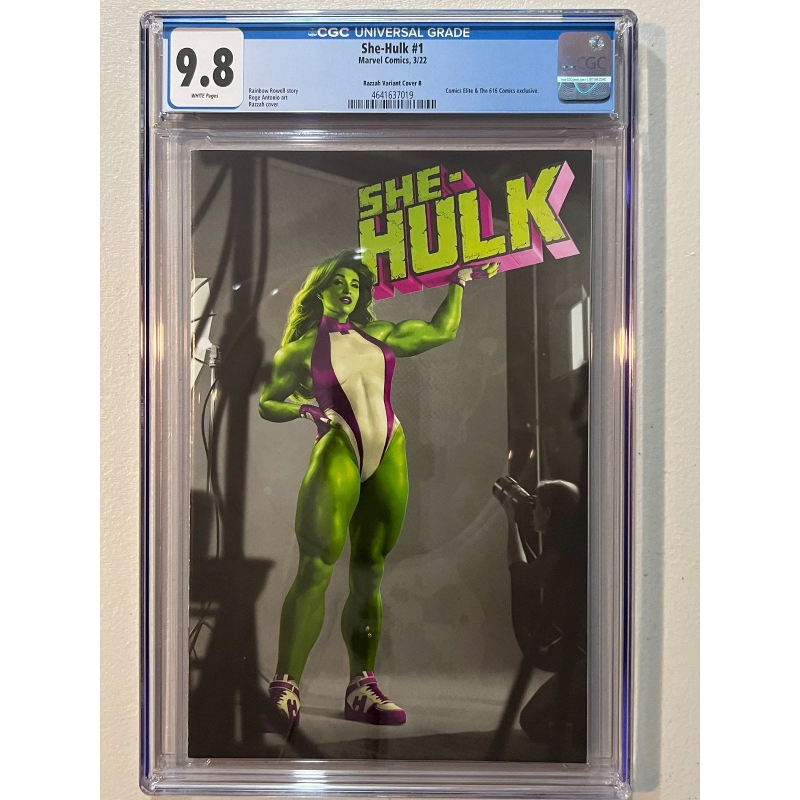 Marvel Comics She-Hulk #1 CGC 9.8 (2022) Razzah Variant Cover B