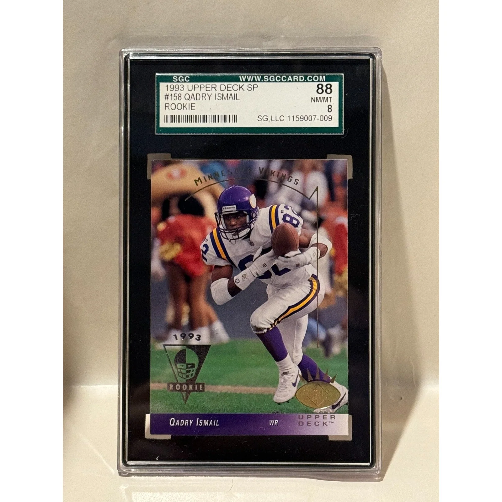 1993 Upper Deck SP QADRY ISMAIL #158 Rookie SGC NM/MT
