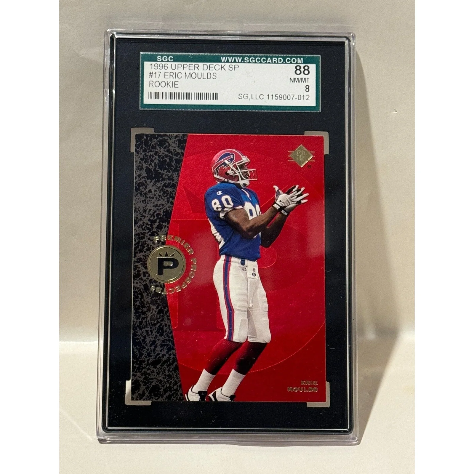 1996 Upper Deck SP Eric Moulds RC Rookie #17 SGC NM/MT+