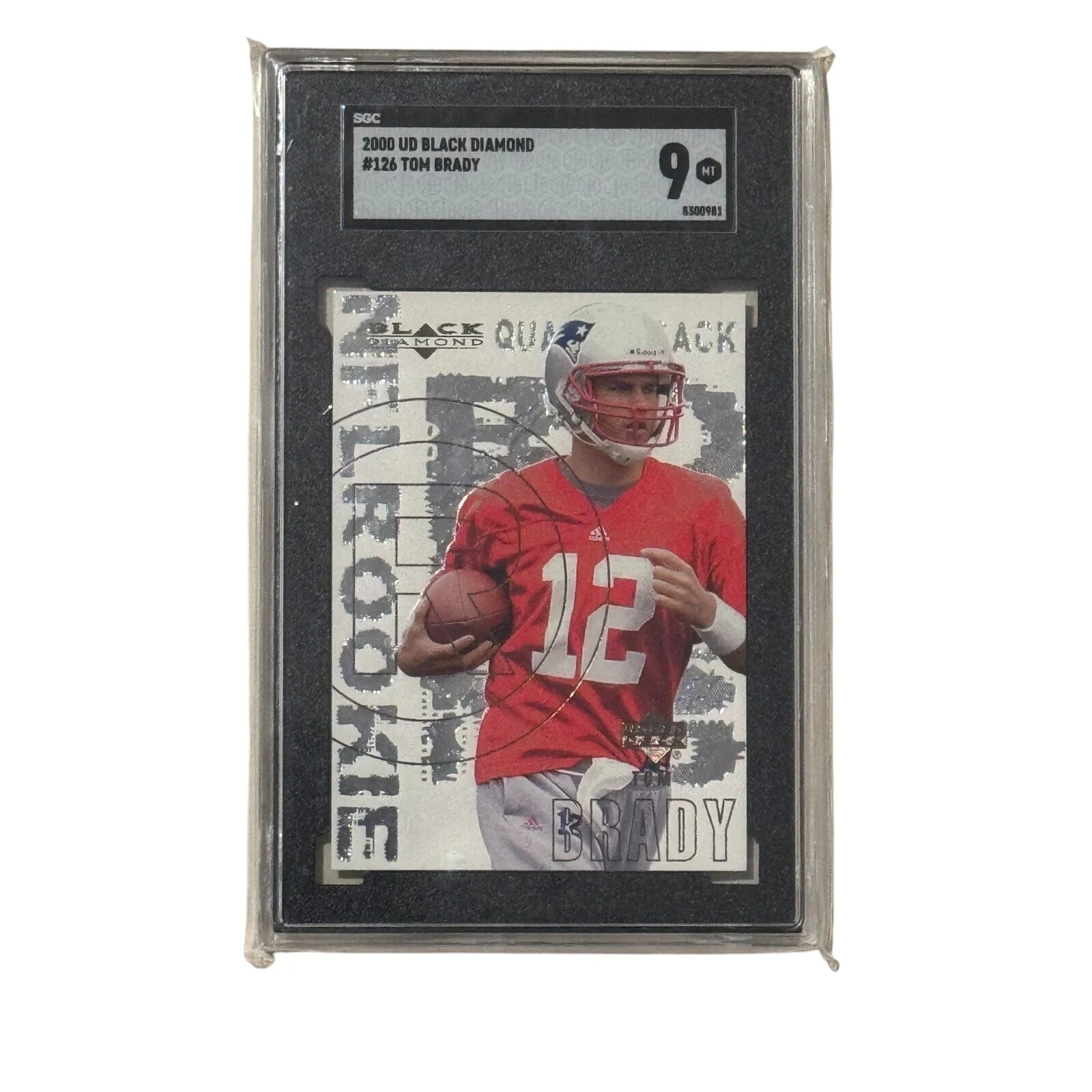 2000 UPPER DECK BLACK DIAMOND TOM BRADY SGC 9