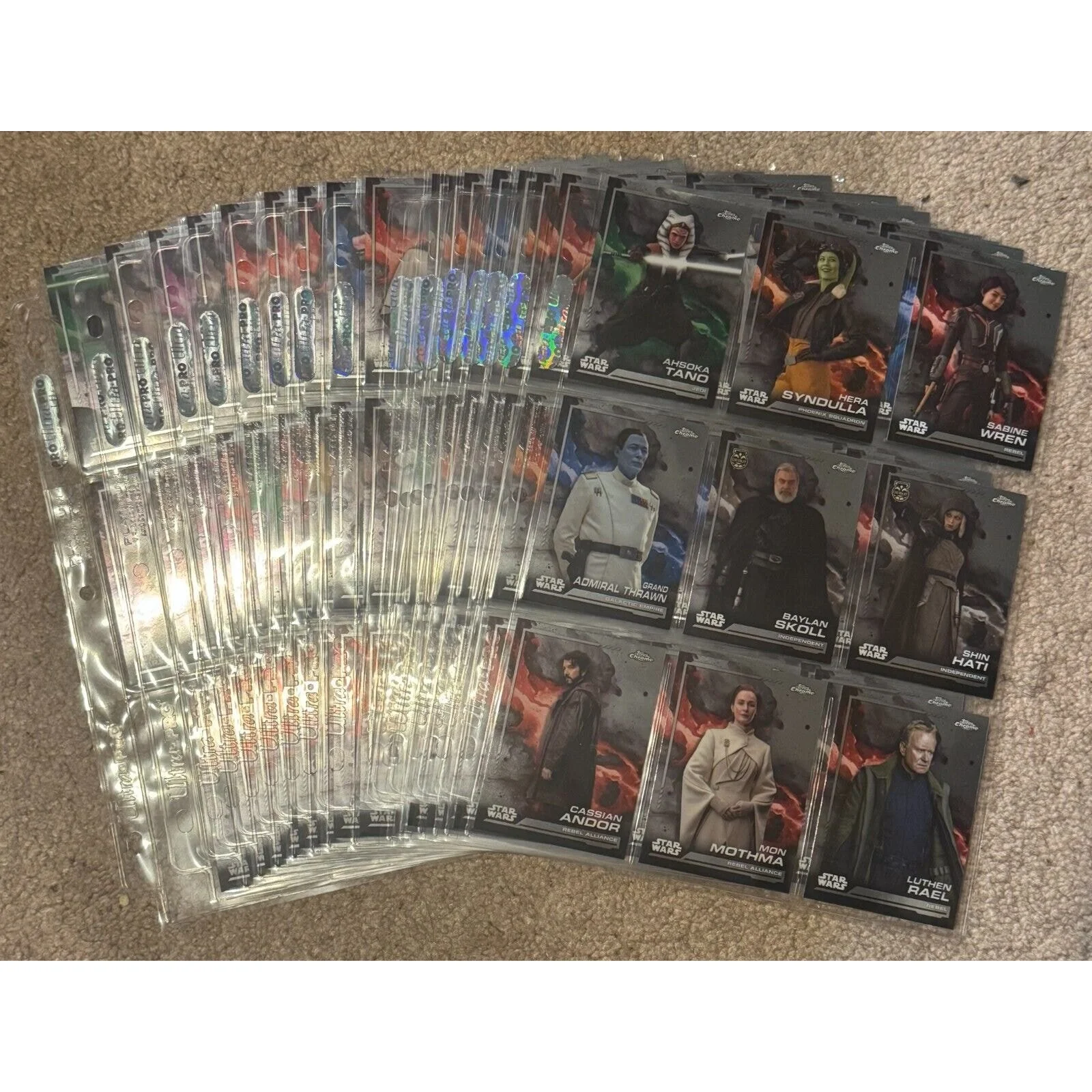 2024 Topps Chrome Star Wars Base Complete Set 150 Cards