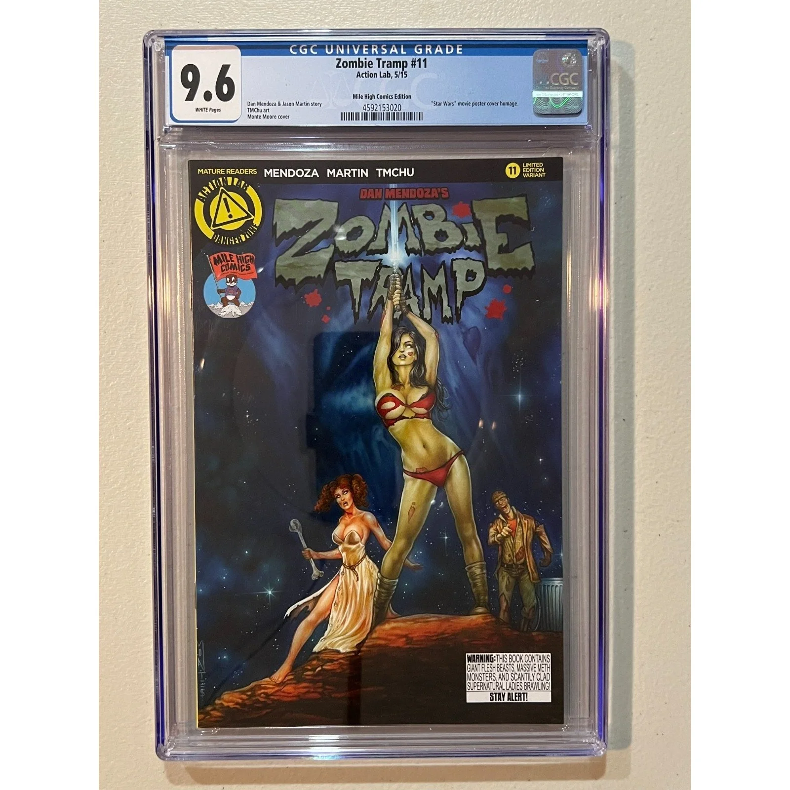 Action Lab Comics Zombie Tramp #11 CGC 9.6 (2015) Mile High Comics Star Wars