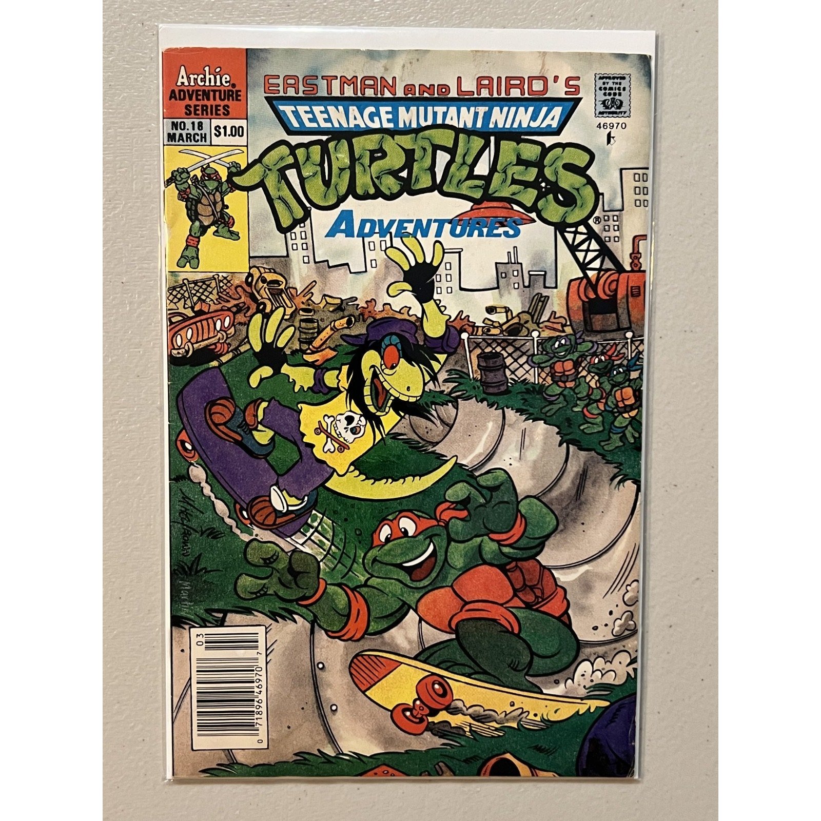 Archie Comics Teenage Mutant Ninja Turtles Adventures #18 (1991) Mid Grade!