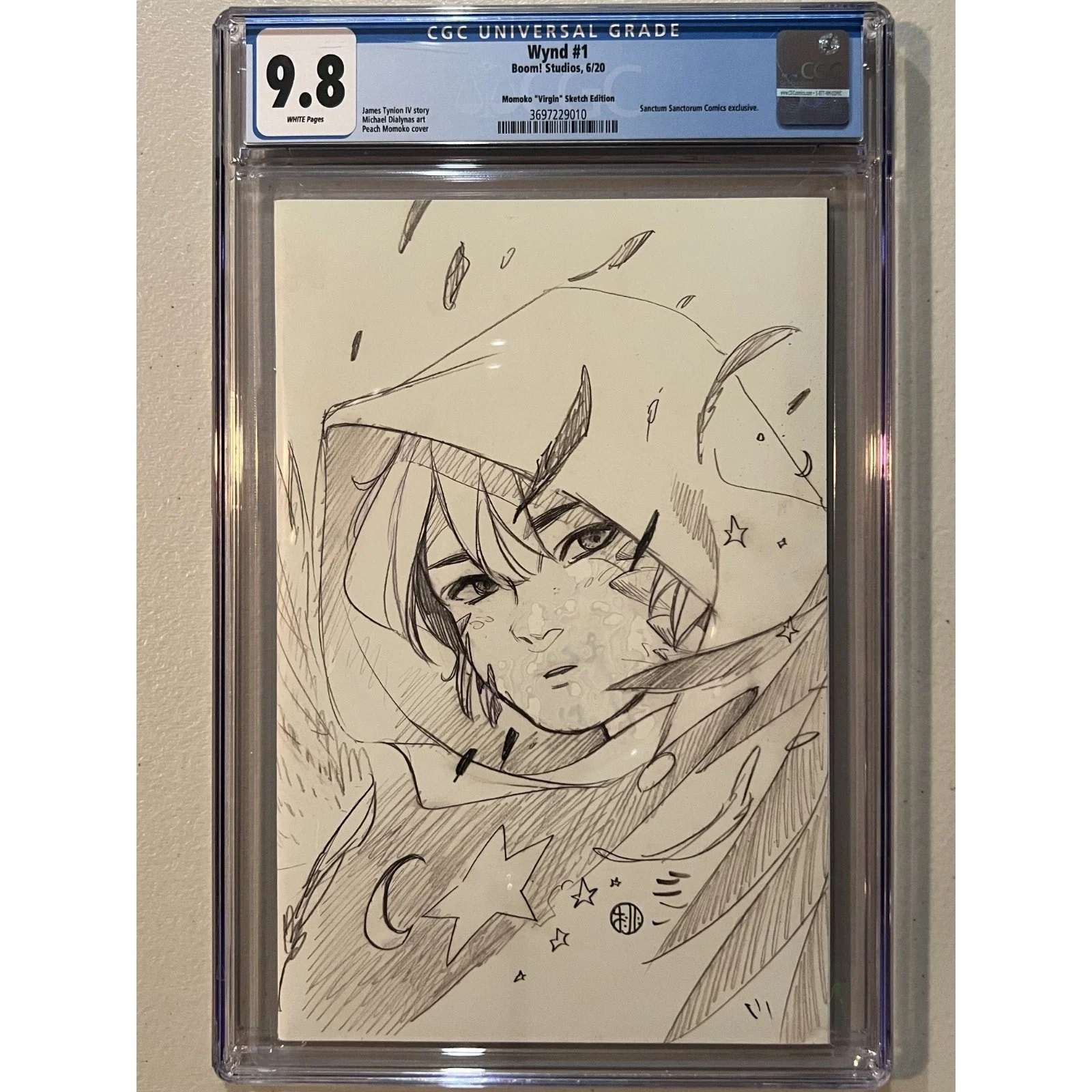 Boom! Studios Wynd #1 CGC 9.8 (2020) Peach Momoko Sketch Variant