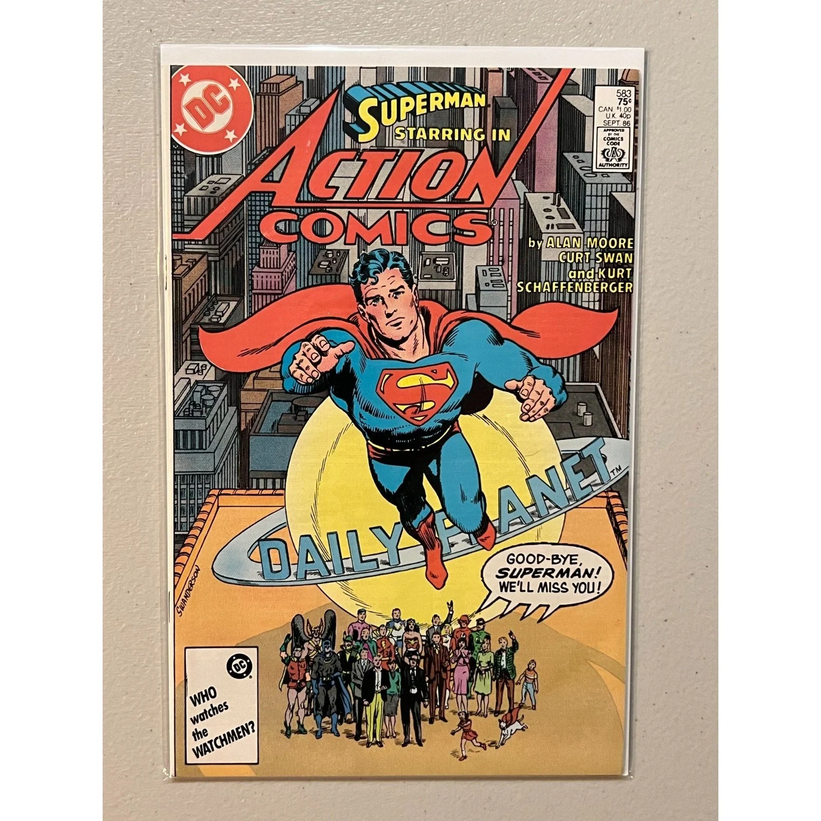 D.C. Comics Action Comics #583 (1986) Classic Alan Moore story! High Grade!